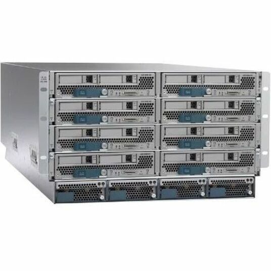 Cisco UCS 5108 Blade Server Chassis - Rack-mountable - 6U - 4 x 2500 W - Power Supply Installed - 8 x Fan(s) Supported - 2x Slot(s) - Fan Cooler - TAA Compliant