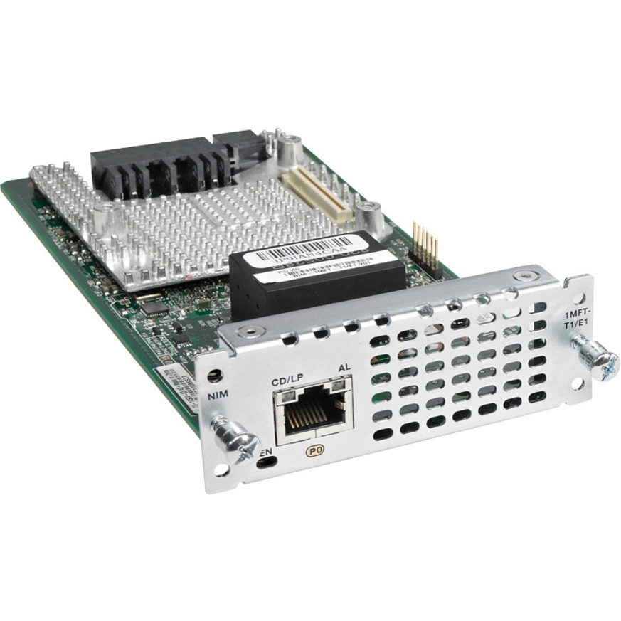 Cisco 1 port Multi-flex Trunk Voice/Clear-channel Data T1/E1 Module - For Voice, Wide Area Network - 1 x T1/E1 NetworkEthernet - T1/E1