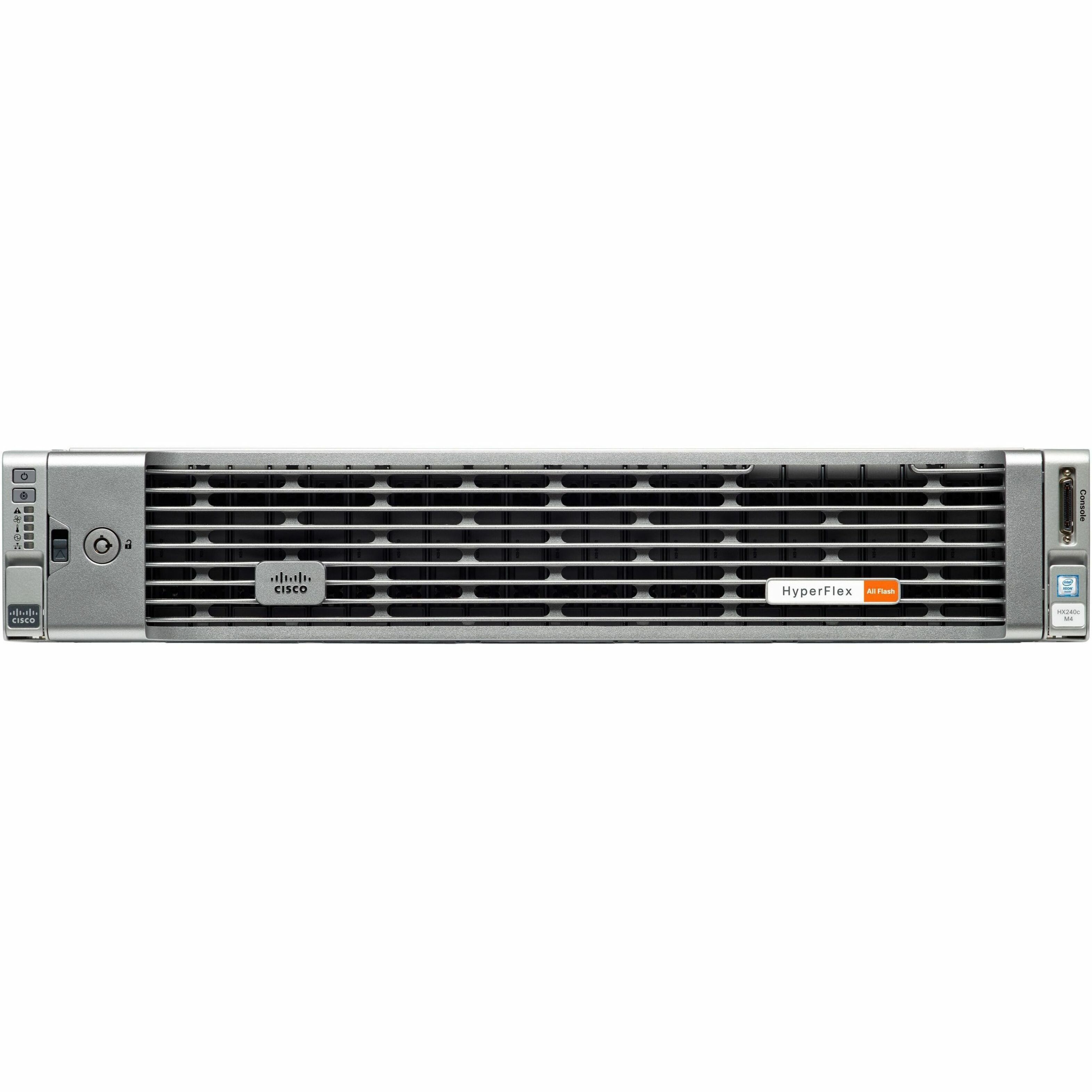 Cisco HyperFlex HX240c M4 2U Rack Server - 2 Xeon E5-2660 v3 - 256 GB RAM - 12Gb/s SAS Controller - Intel C610 Chip - 2 Processor Support - 1.50 TB RAM Support - DDR4 SDRAM Up to 8 MB Graphic Card - G