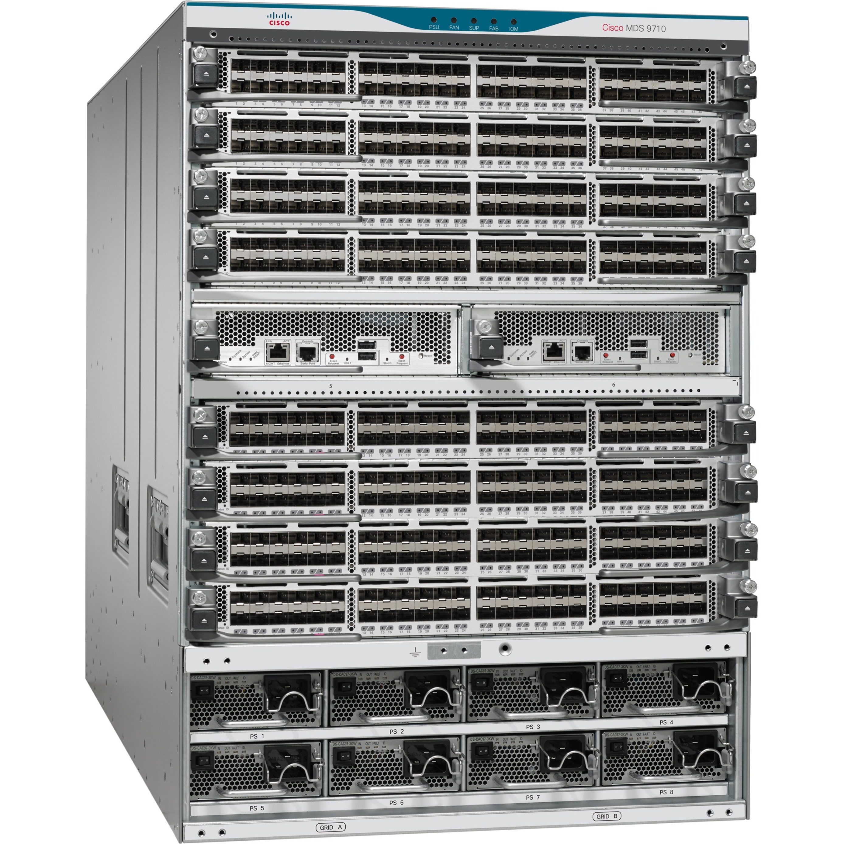 Cisco SAN Switch Chassis with Fans - 10 x Total Expansion Slots - Rack-mountable - 14U - Refurbished