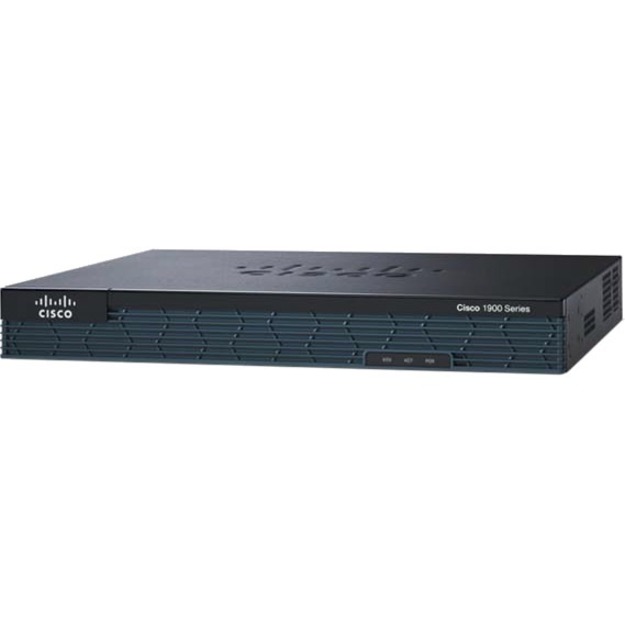 Cisco 1921 Integrated Services Router - Refurbished - 2 Ports - Management Port - 2 - Gigabit Ethernet - 1U - Rack-mountable, Wall Mountable
