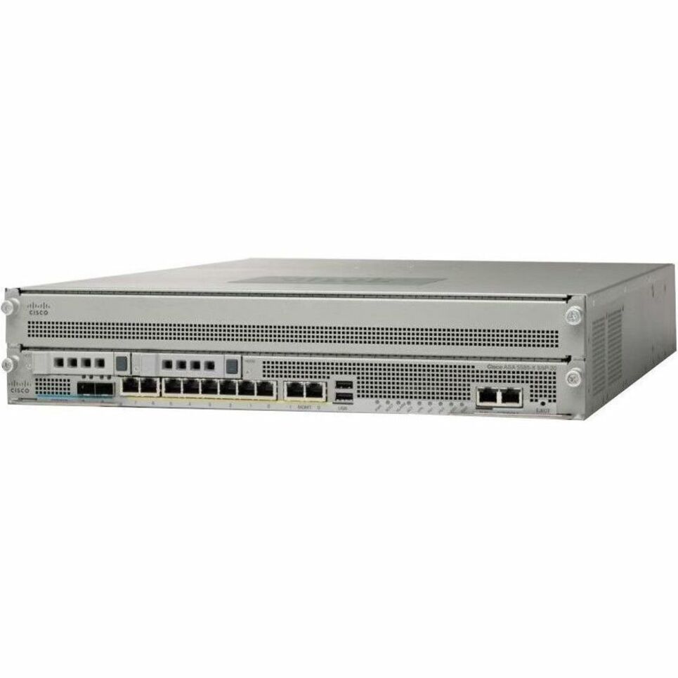 Cisco ASA 5585-X Network Security/Firewall Appliance - 8 Port - 10/100/1000Base-T, 10GBase-X - 10 Gigabit Ethernet - AES, DES, 3DES - 8 x RJ-45 - 4 Total Expansion Slots - 2U - Rack-mountable