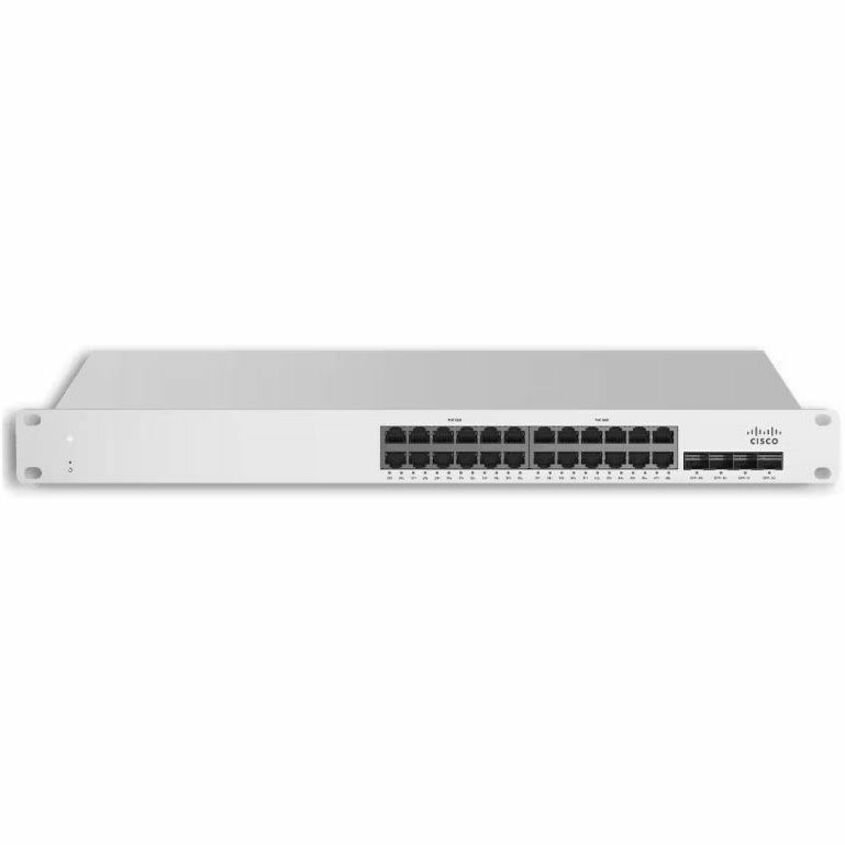 Cisco Meraki MS225-24P Ethernet Switch - 24 Ports - Manageable - Gigabit Ethernet, 10 Gigabit Ethernet - 10/100/1000Base-T, 10GBase-X - 3 Layer Supported - Modular - 448 W Power Consumption - Twisted 
