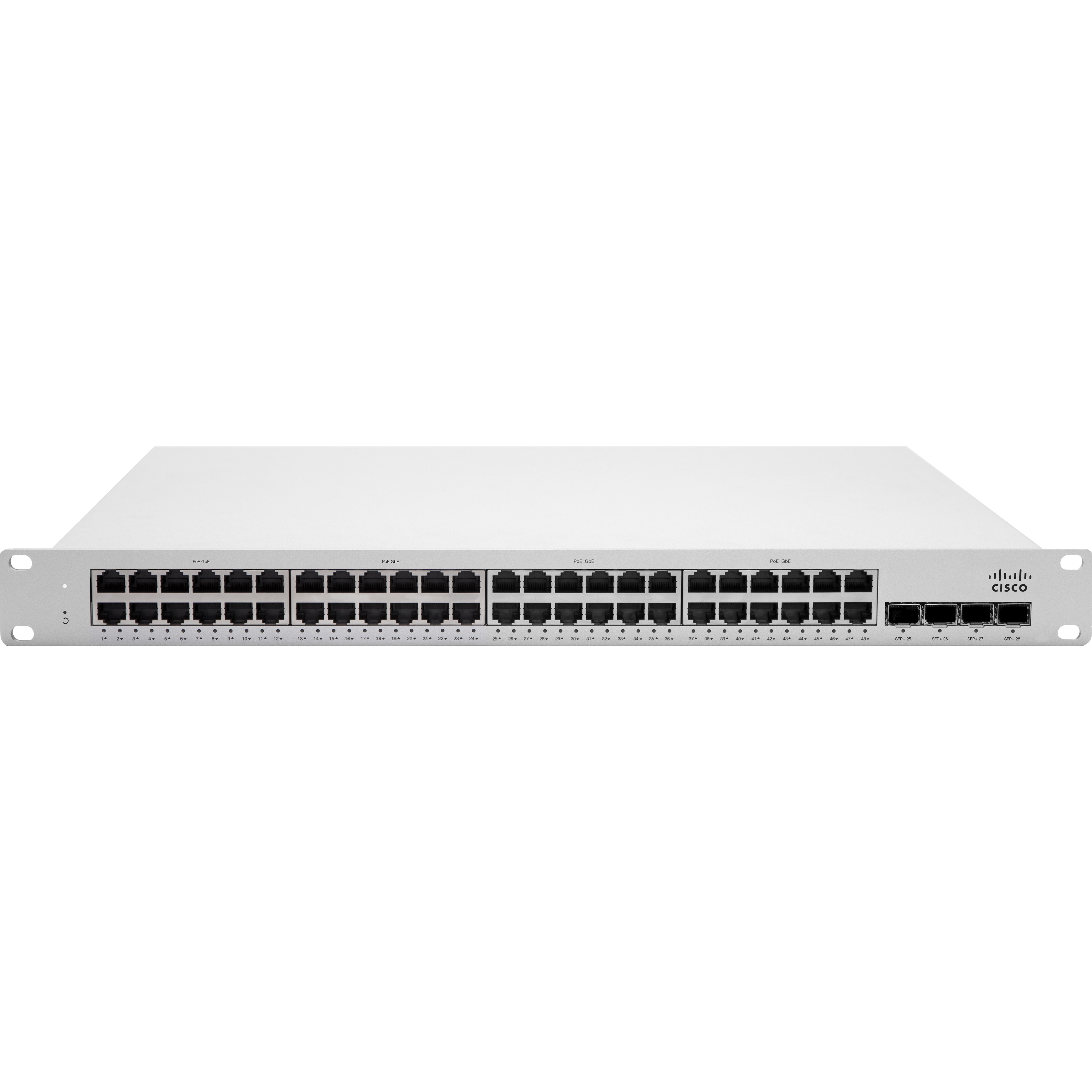 Cisco Meraki MS250-48FP Ethernet Switch - 48 Ports - Manageable - Gigabit Ethernet, 10 Gigabit Ethernet - 10/100/1000Base-T, 10GBase-X - 3 Layer Supported - Modular - 874 W Power Consumption - Twisted