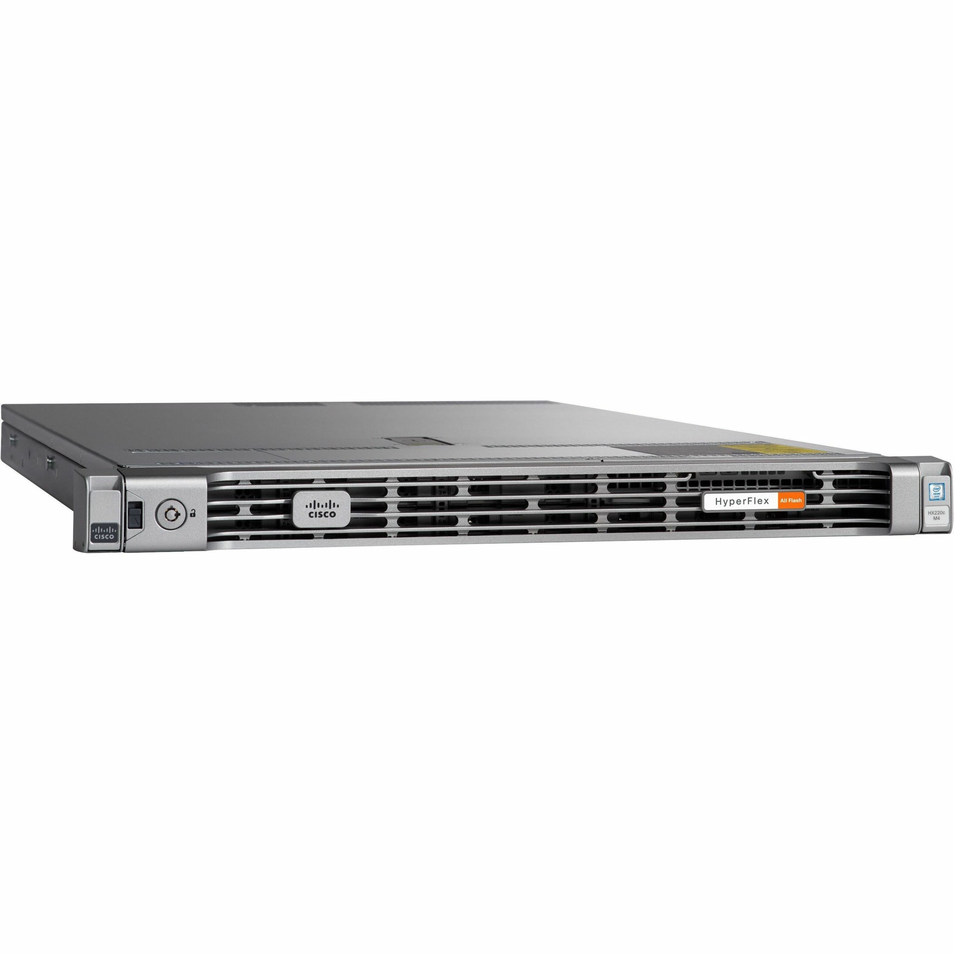 Cisco HyperFlex HX220c M4 1U Rack Server - 2 x Intel Xeon E5-2609 v4 1.70 GHz - 128 GB RAM - 12Gb/s SAS Controller - Intel C610 Chip - 2 Processor Support - 1.50 TB RAM Support - DDR4 SDRAM - Matrox U