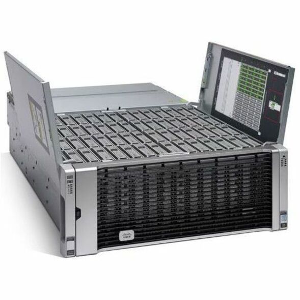 Cisco S3260 M5 NAS Storage System - 56 x HDD Supported - 0 x HDD Installed - 28 x SSD Supported - 0 x SSD Installed - 12Gb/s SAS Controller - RAID Supported - 0, 1, 5, 6, 10, 50, 60, JBOD RAID Levels 