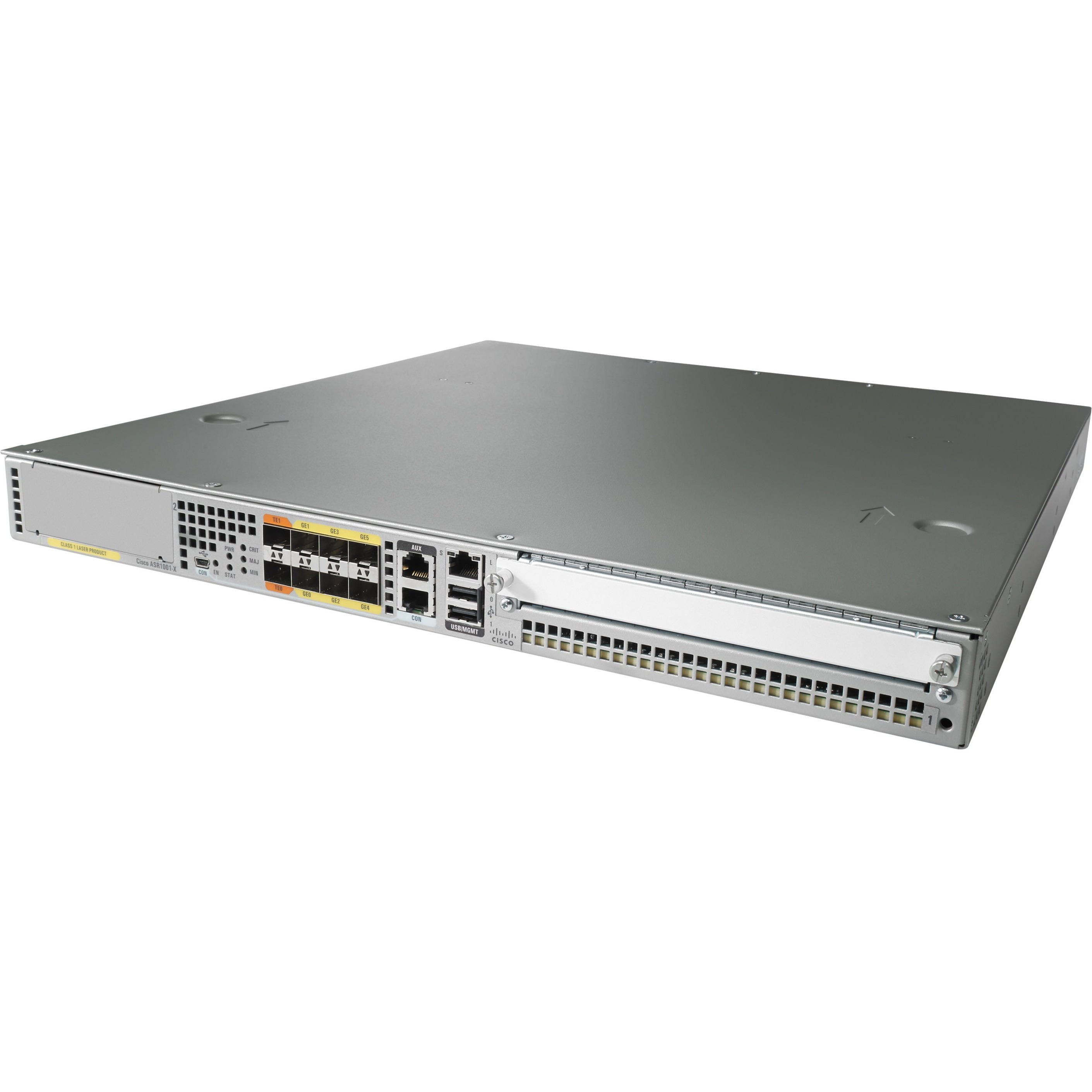 Cisco ASR 1001-X Router - Refurbished - 9 - 10 Gigabit Ethernet - Rack-mountable - 90 Day