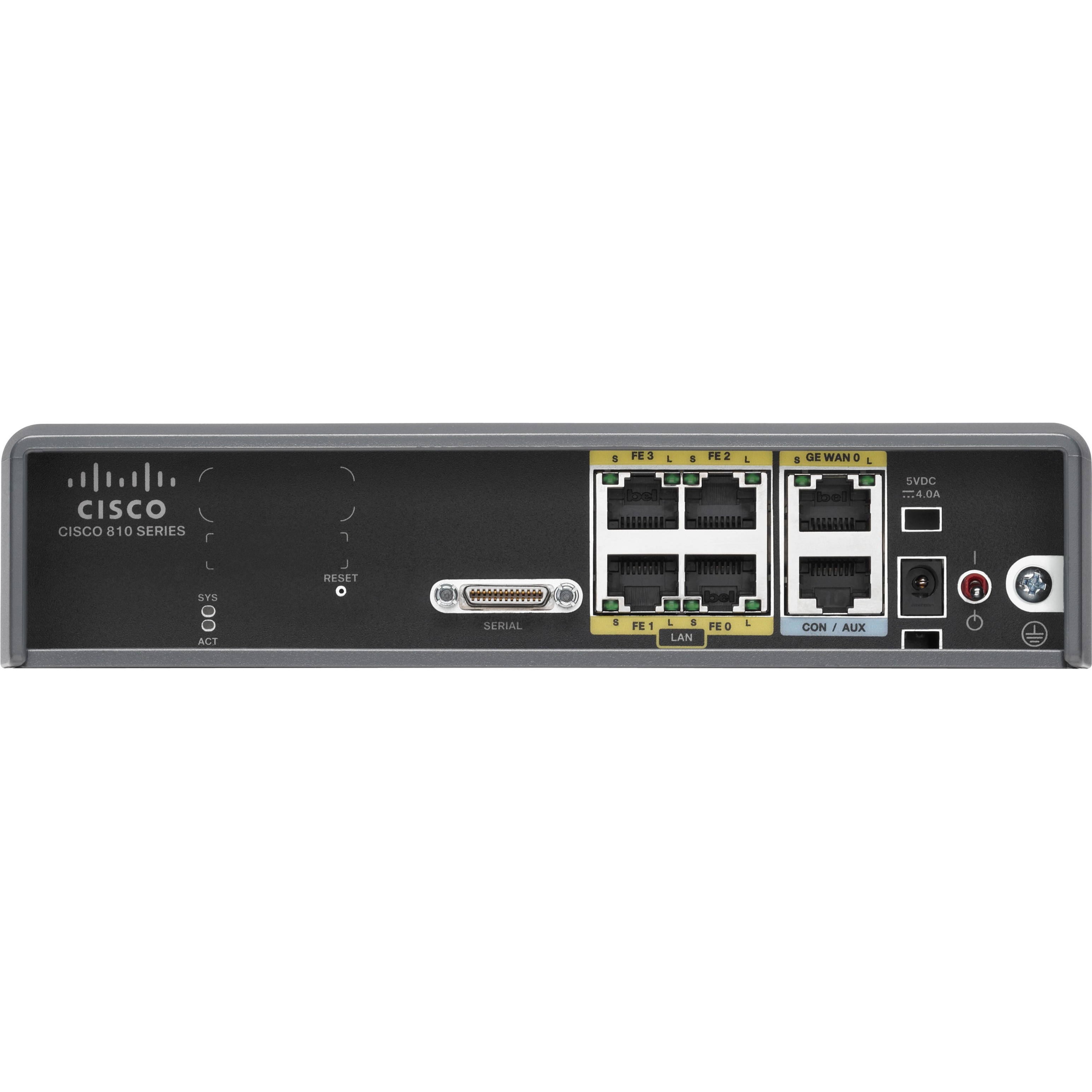 Cisco C819 M2M Hardened Secure Router with Smart Serial - Refurbished - 5 Ports - Management Port - Gigabit Ethernet - Desktop, Wall Mountable