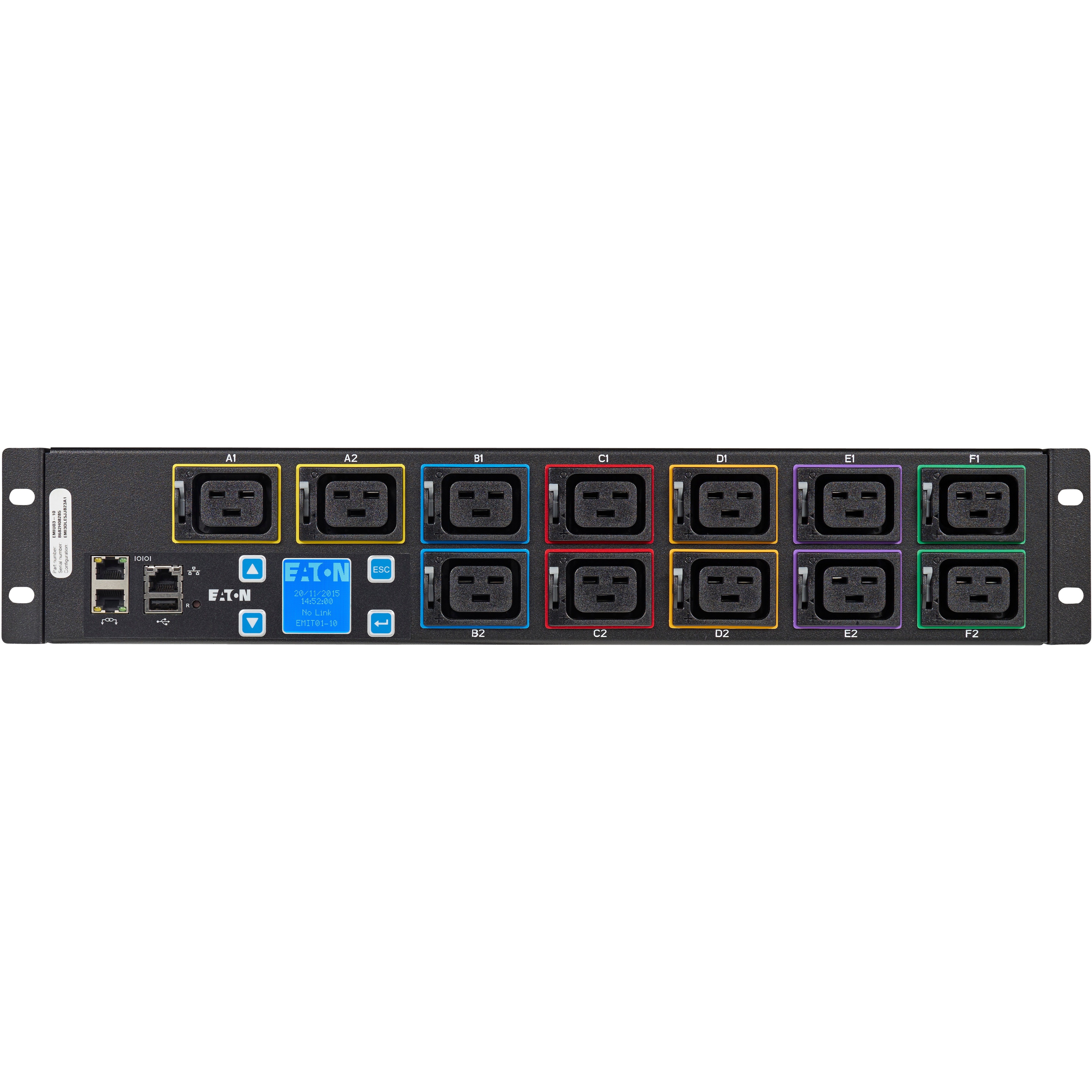 Cisco RP 15-Outlet PDU - Metered - Network (RJ-45) - 0U - Vertical - Rack-mountable