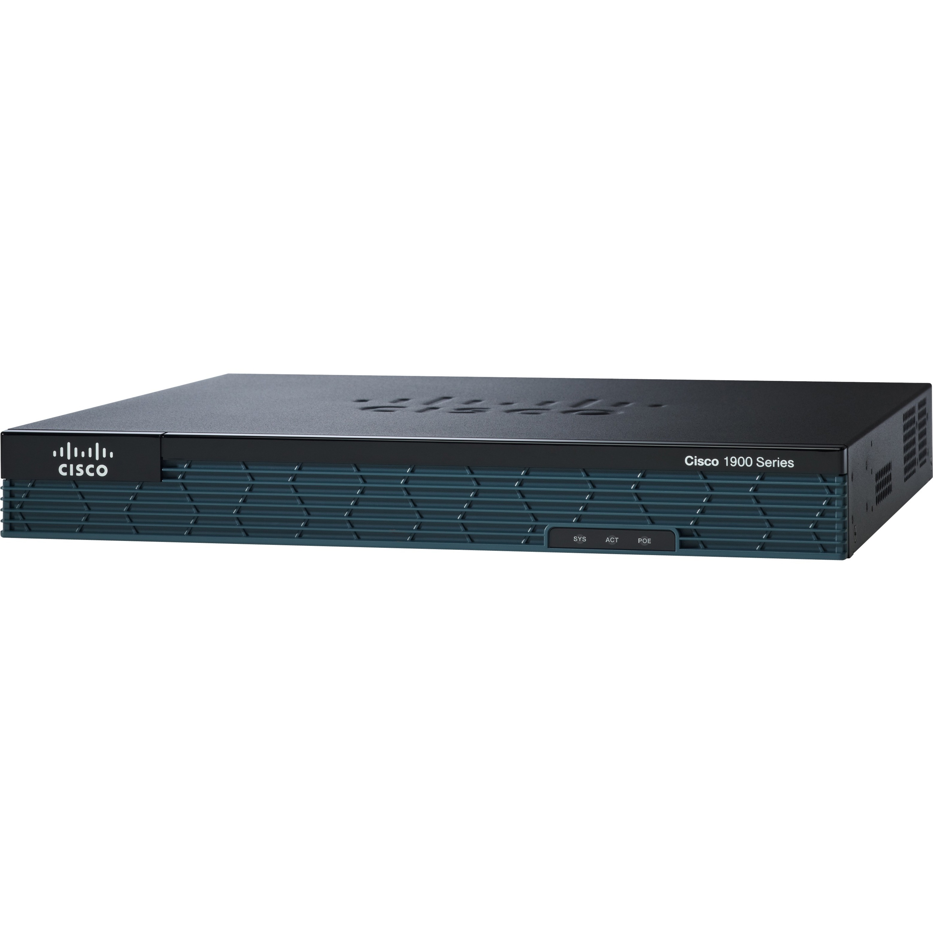 Cisco 1921 Modular Router DC Power - Refurbished - 2 Ports - PoE Ports - Management Port - 2 - Gigabit Ethernet - 1U - Rack-mountable