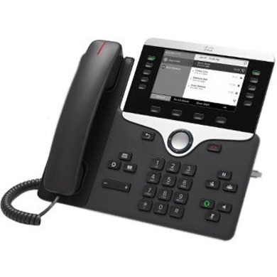 Cisco 8811 IP Phone - Refurbished - Wall Mountable - Black - VoIP - 5" - User Connect License - 2 x Network (RJ-45) - PoE Ports