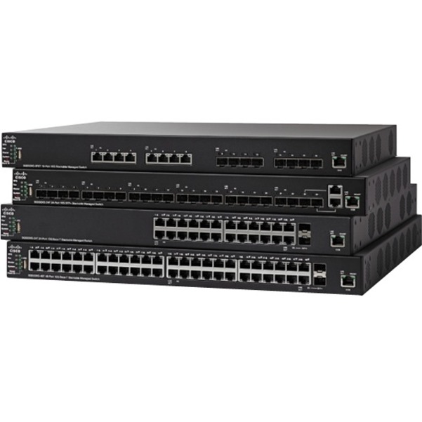 Cisco SG550X-24MPP Layer 3 Switch - 24 Ports - Manageable - Gigabit Ethernet - 3 Layer Supported - Modular - Optical Fiber, Twisted Pair - Lifetime Limited Warranty