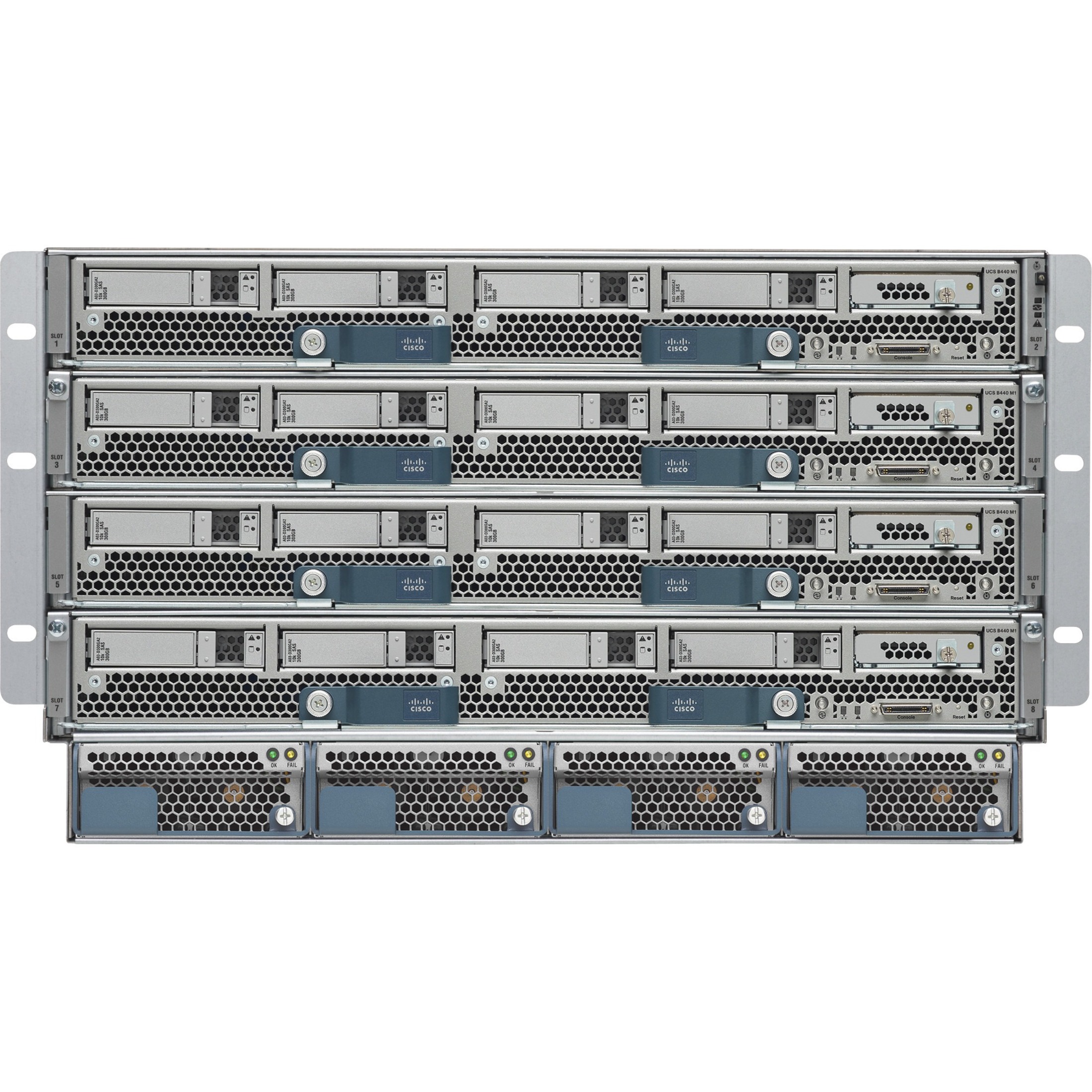 Cisco UCS 5108 Blade Server Chassis - Refurbished - Rack-mountable - Gray - 6U - 4 x 2500 W - Power Supply Installed - TAA Compliant