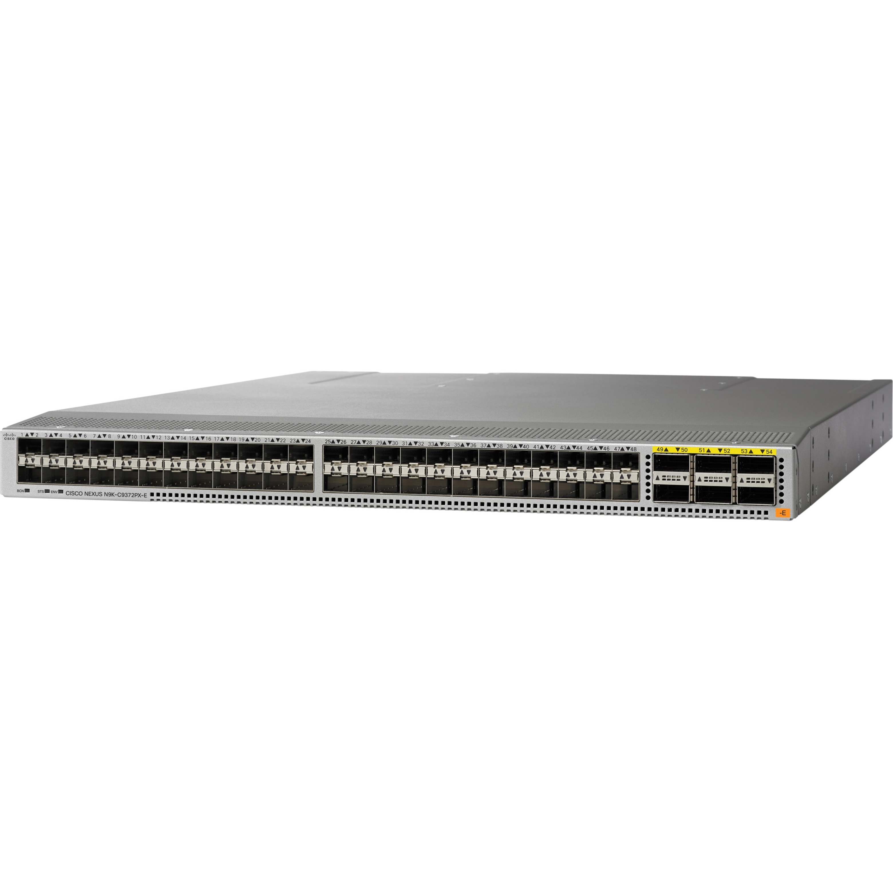 Cisco Nexus 9372PX-E Layer 3 Switch - Manageable - 10 Gigabit Ethernet, 40 Gigabit Ethernet - 10GBase-X, 40GBase-X - Refurbished - 3 Layer Supported - Modular - Optical Fiber - 1U - Rack-mountable