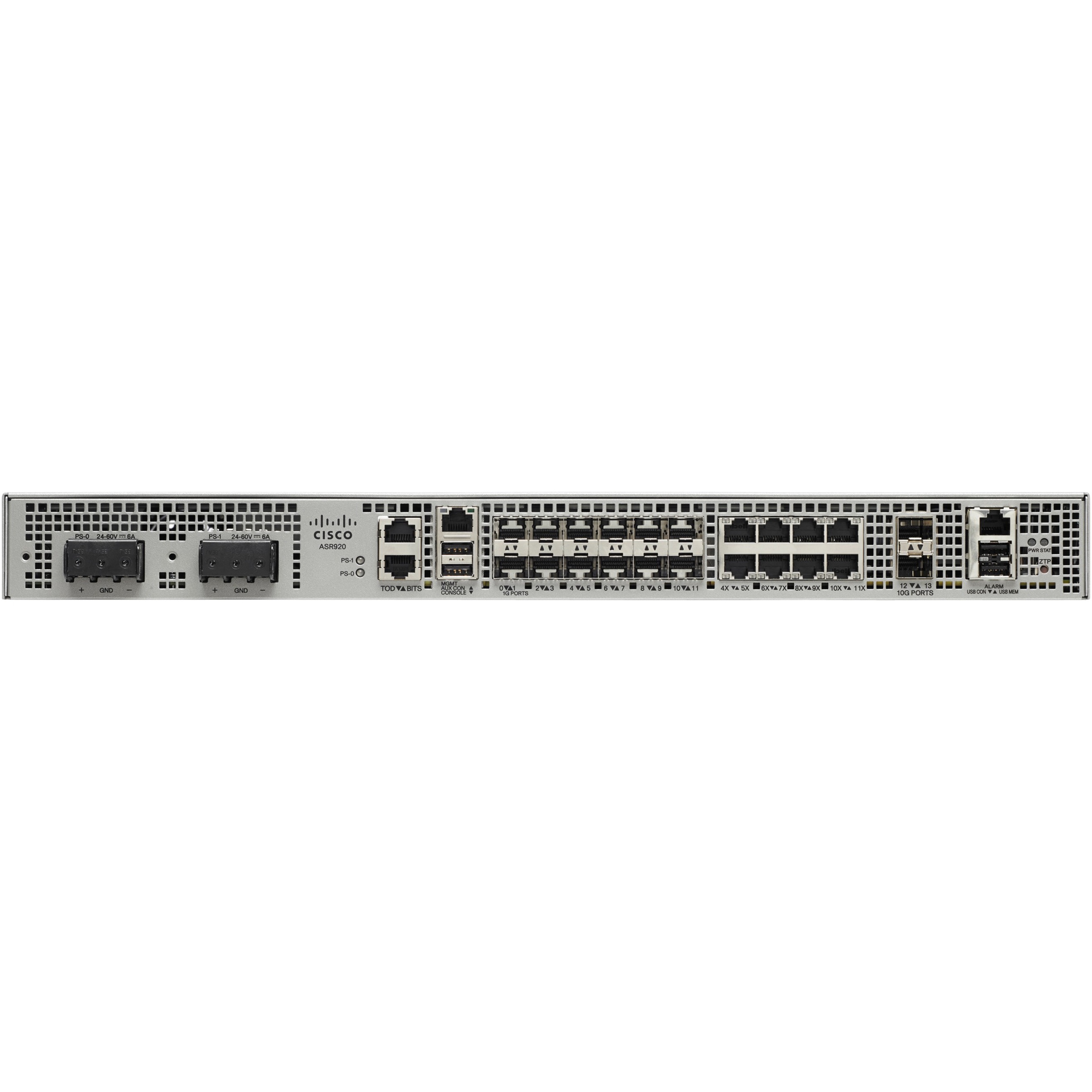 Cisco ASR-920-12CZ-D Router - Refurbished - 8 Ports - Management Port - 14 - 10 Gigabit Ethernet - 1U - Rack-mountable, Desktop