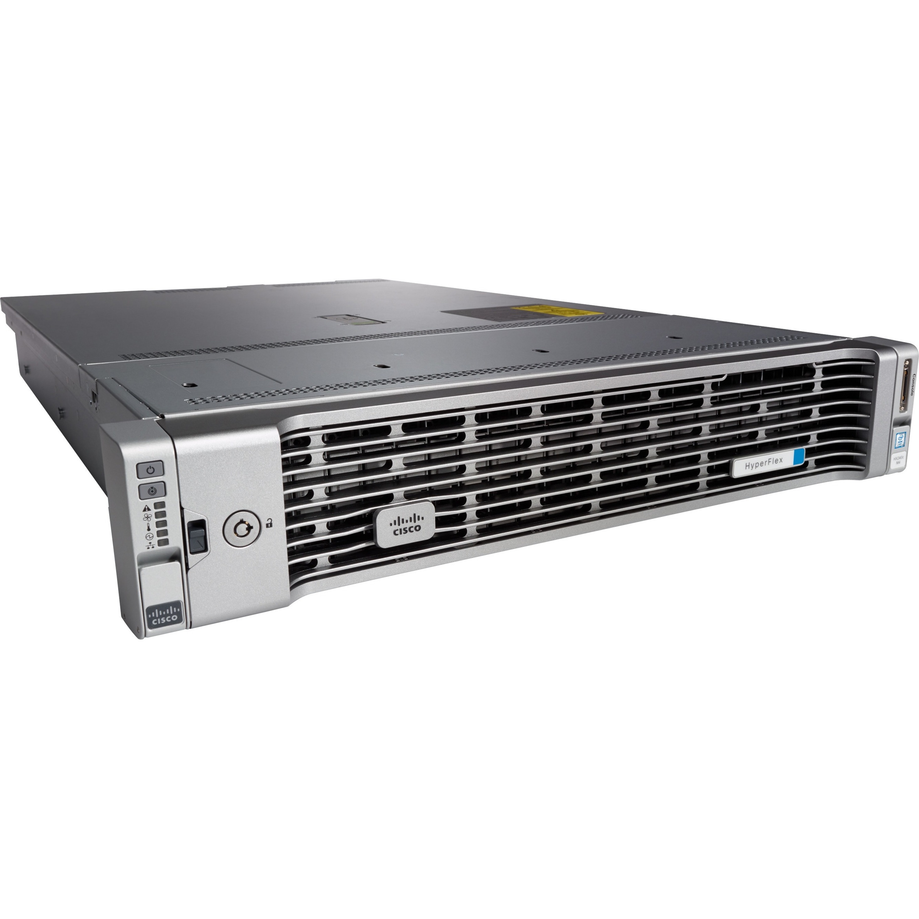 Cisco HyperFlex HX240c M4 2U Rack Server - 2 Xeon 2.60 GHz - 256 GB RAM - 12Gb/s SAS Controller - 2 Processor Support - 1.50 TB RAM Support - DDR4 SDRAM Up to 8 MB Graphic Card - Gigabit Ethernet - 24