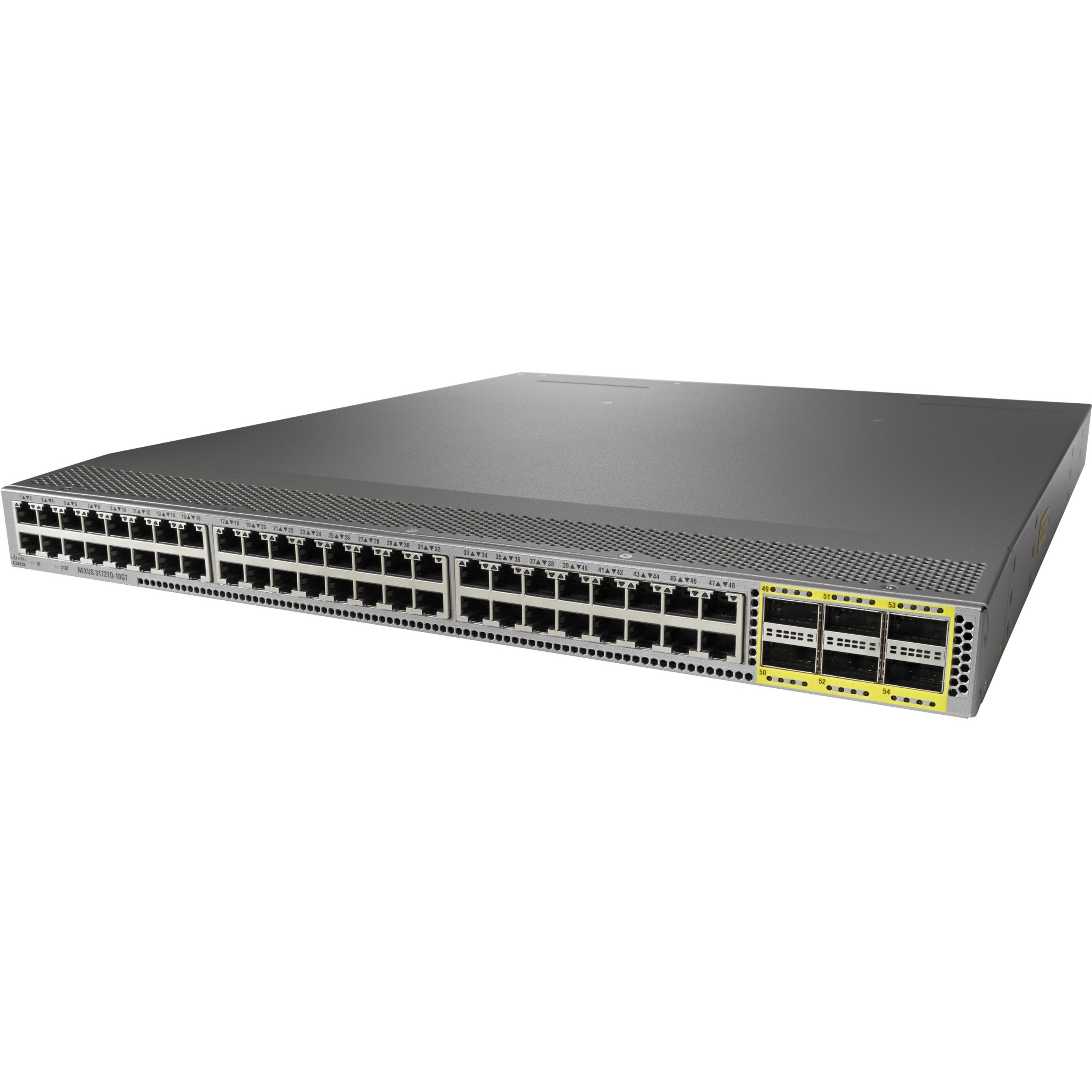 Cisco Nexus 3172TQ-32T Layer 3 Switch - 32 Ports - Manageable - 40 Gigabit Ethernet, 10 Gigabit Ethernet - 40GBase-X - Refurbished - 3 Layer Supported - Modular - Optical Fiber, Twisted Pair - 1U - Ra