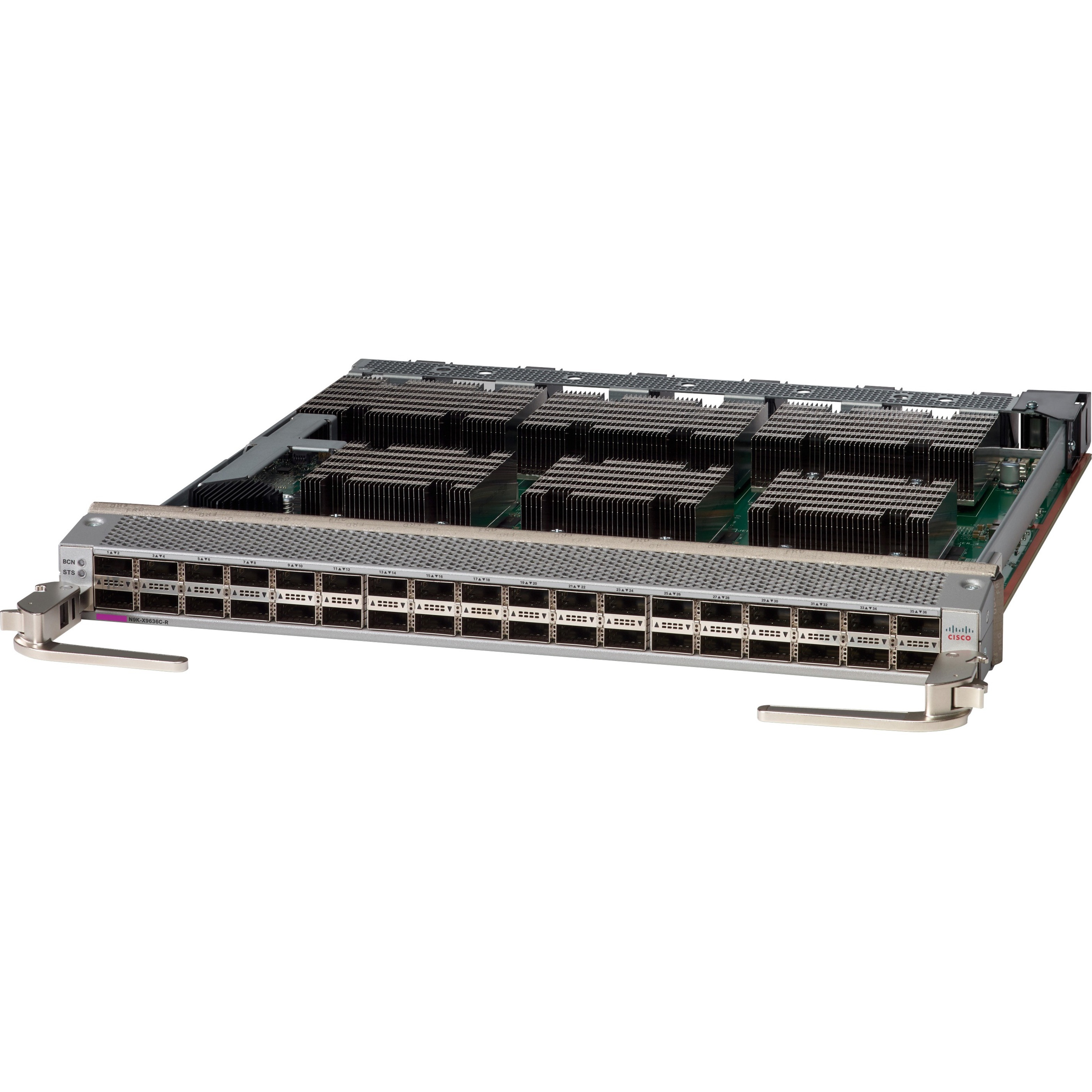 Cisco 36-port 100 Gigabit Ethernet QSFP28 Line Card - For Data Networking, Optical NetworkOptical Fiber100 Gigabit Ethernet - 100GBase-X - 36 x Expansion Slots - QSFP28 - Plug-in Module