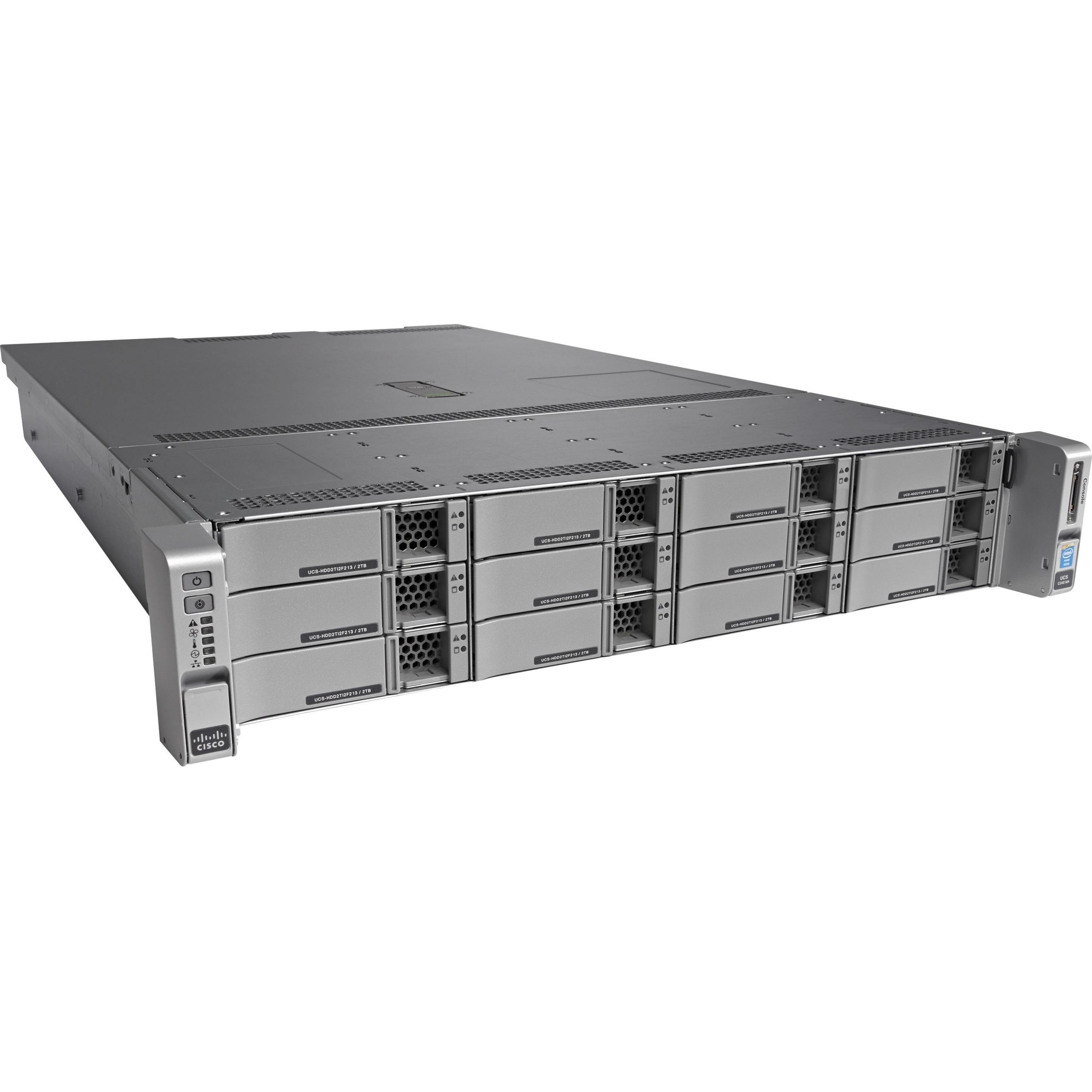 Cisco C240 M4 2U Rack Server - 2 Xeon E5-2620 v4 2.40 GHz - 256 GB RAM - 96 TB HDD - (12 x 8TB) HDD Configuration - 12Gb/s SAS, Serial ATA Controller - 2 Processor Support - 1.50 TB RAM Support - DDR4