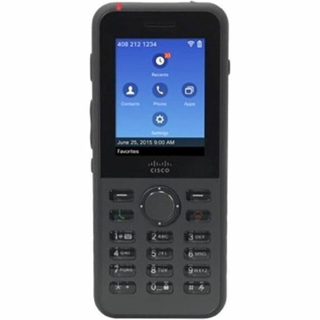 Cisco 8821 IP Phone - Refurbished - Cordless - Wi-Fi, Bluetooth - VoIP - 2.4" - IEEE 802.11a/b/g/n/ac
