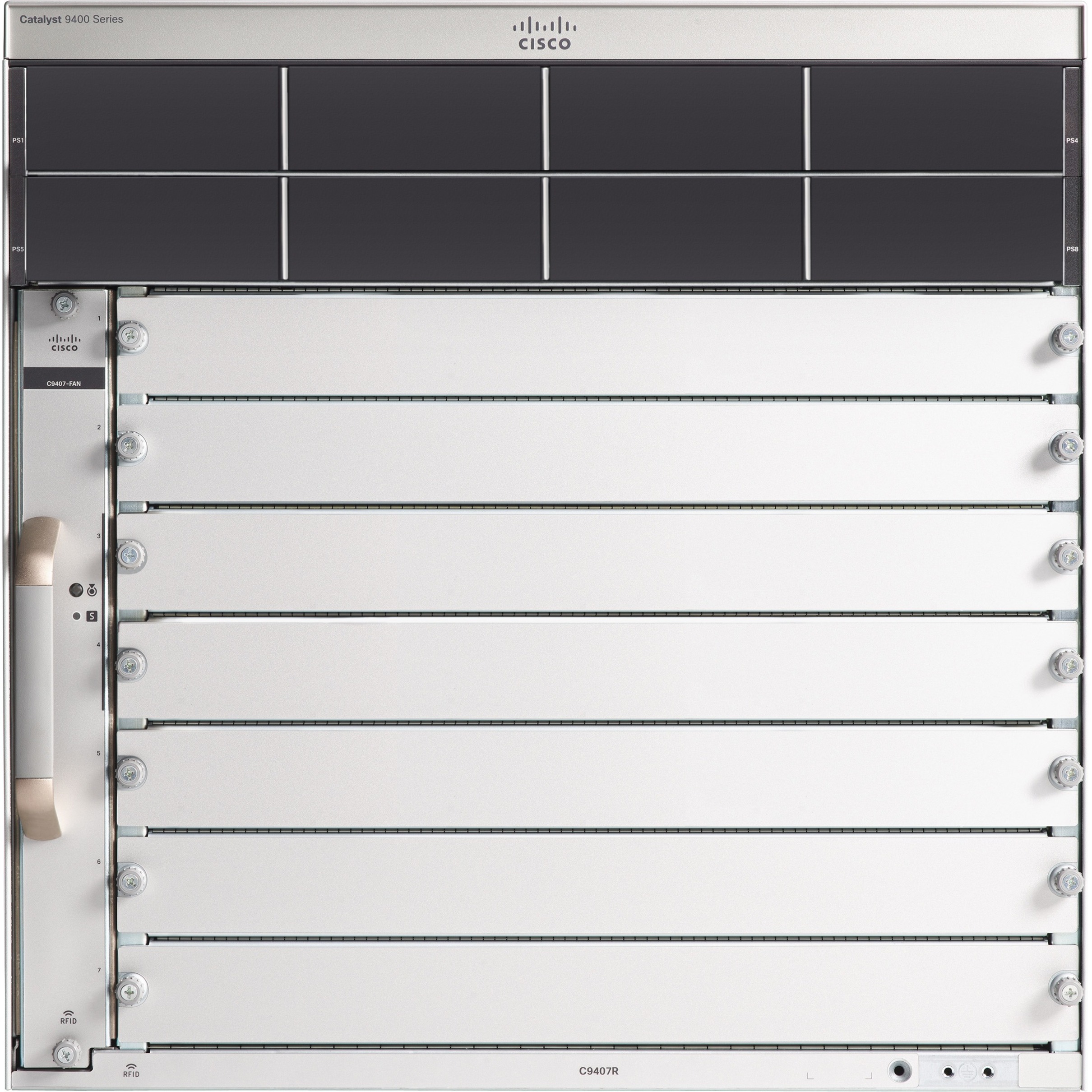 Cisco Catalyst 9400 Series 7 Slot Chassis - Manageable - 3 Layer Supported - Modular - 10U - Rack-mountable - Lifetime Limited Warranty