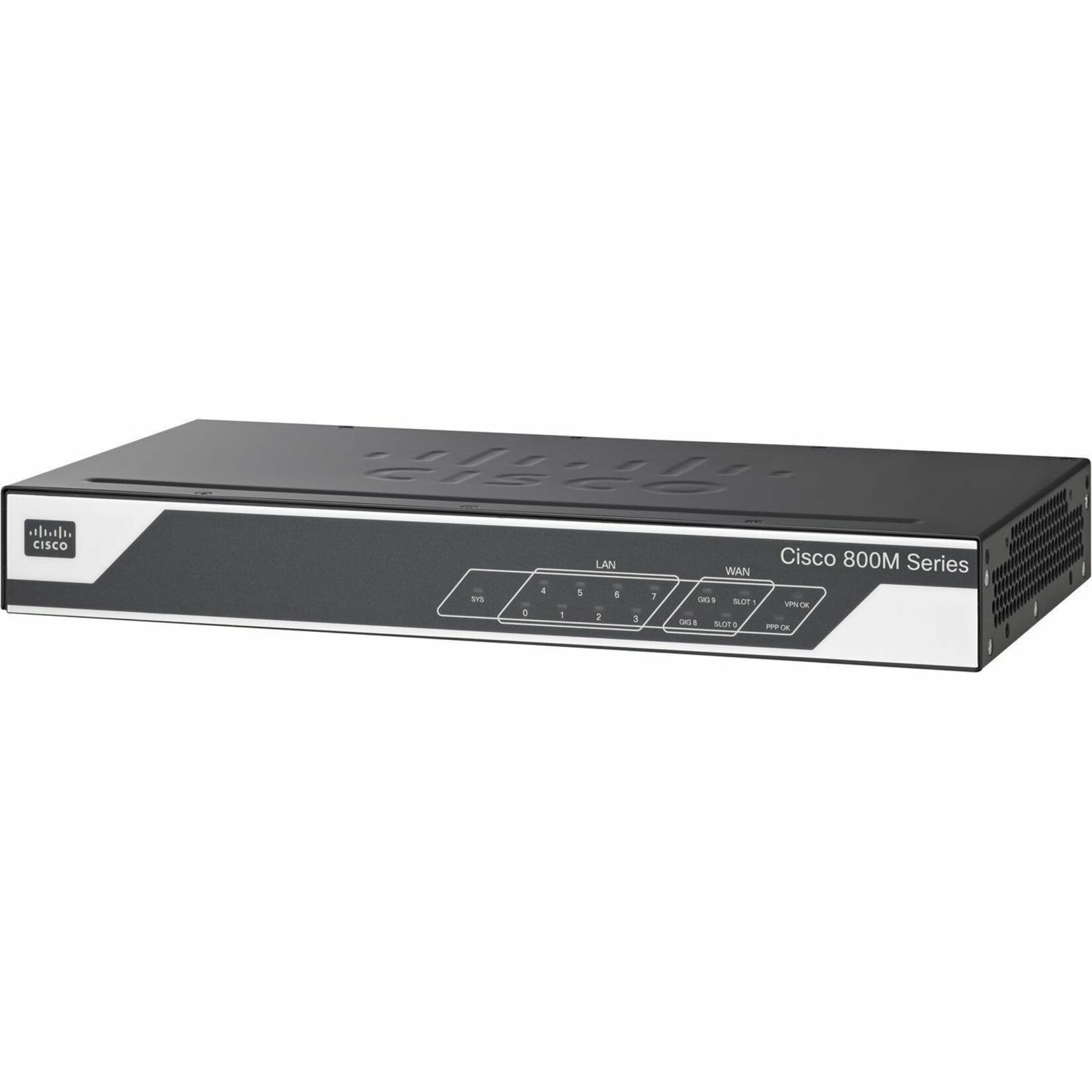 Cisco C841M-8X Router - Refurbished - 10 Ports - 8 RJ-45 Port(s) - 2 WAN Port(s) - Slots1 GB - Gigabit Ethernet - IEEE 802.1Q, IEEE 802.1x, IEEE 802.1D - Rack-mountable, Wall Mountable, Desktop