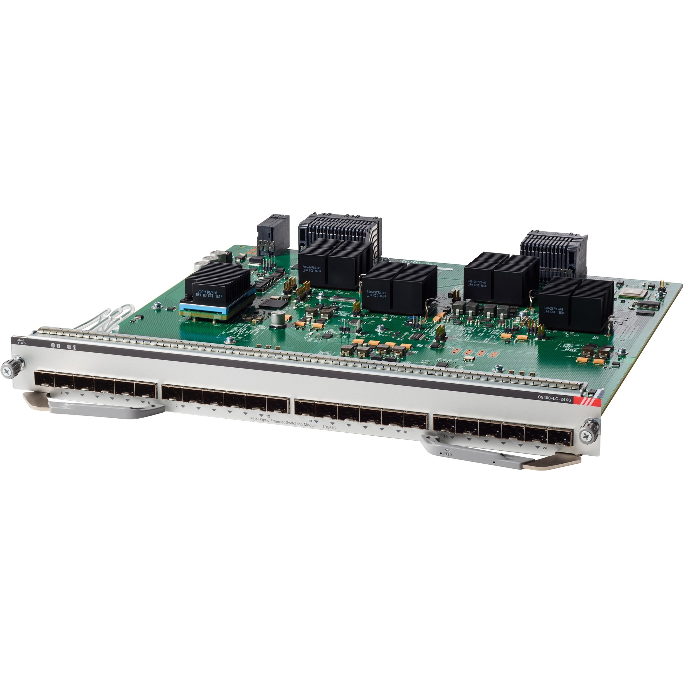 Cisco Catalyst 9400 Series 24-Port Gigabit Ethernet (SFP+) - For Data Networking, Optical NetworkOptical FiberGigabit Ethernet - 1000Base-X - 24 x Expansion Slots - SFP+, SFP (mini-GBIC)