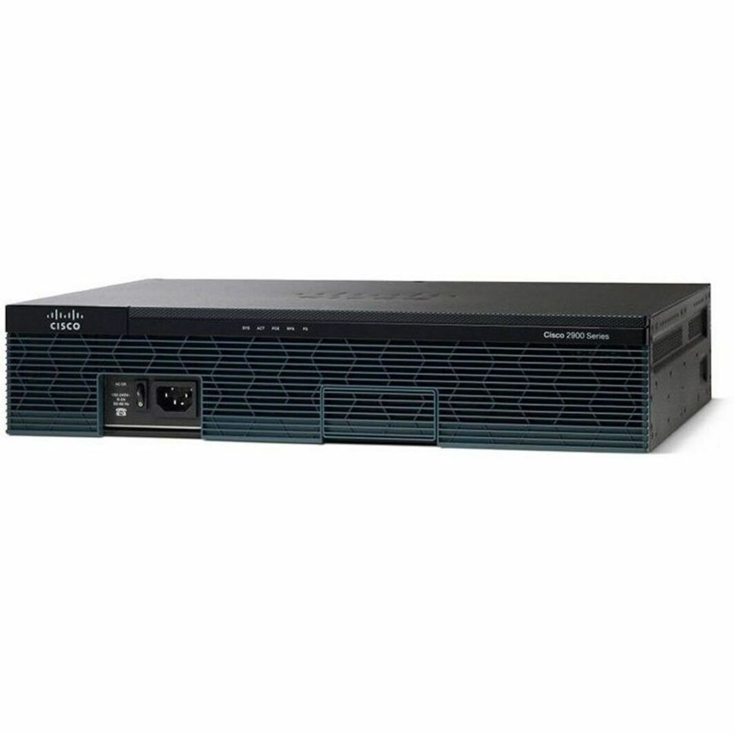 Cisco 2951 Router - Refurbished - 3 Ports - Management Port - 11 EHWIC Slots, PVDM Slots, ISM Slots - 1 GB - Gigabit Ethernet - 2U - Rack-mountable - 90 Day