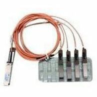 Cisco Direct-Attach Breakout Cable - Network Cable - 10 ft - Orange - 10 ft Fiber Optic Network Cable for Network Device, Switch, Router - First End: 1 x QSFP Network - Male - Second End: 4 x SFP+ Net