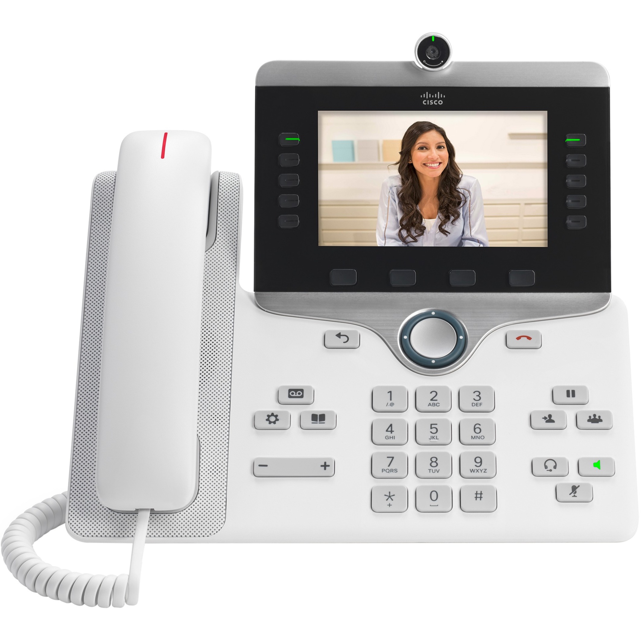 Cisco 8845 IP Phone - Refurbished - Wall Mountable - White - VoIP - 2 x Network (RJ-45) - PoE Ports