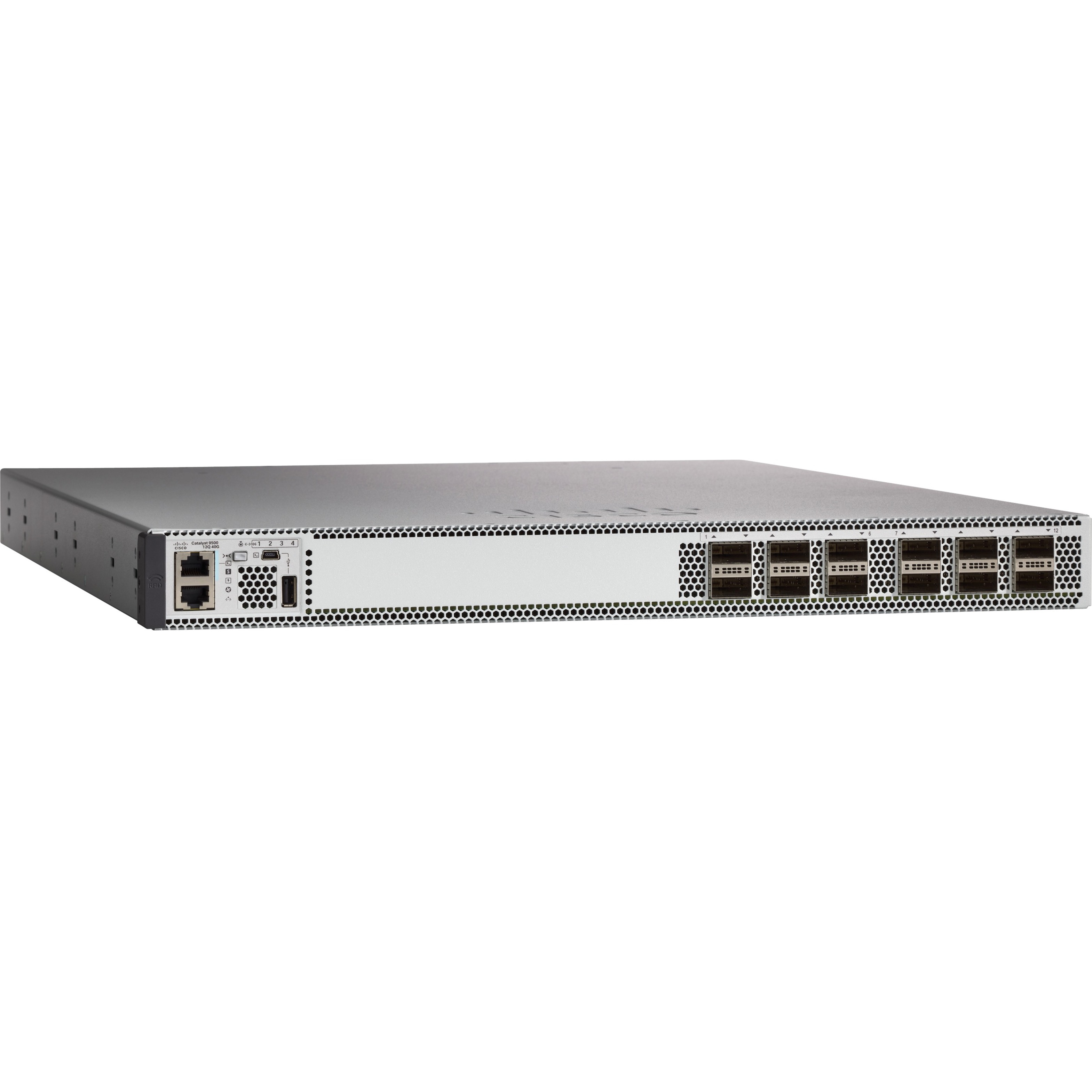 Cisco Catalyst 9500 12-port 40G Switch, NW Adv. License - Manageable - 3 Layer Supported - Modular - Optical Fiber - 1U - Rack-mountable
