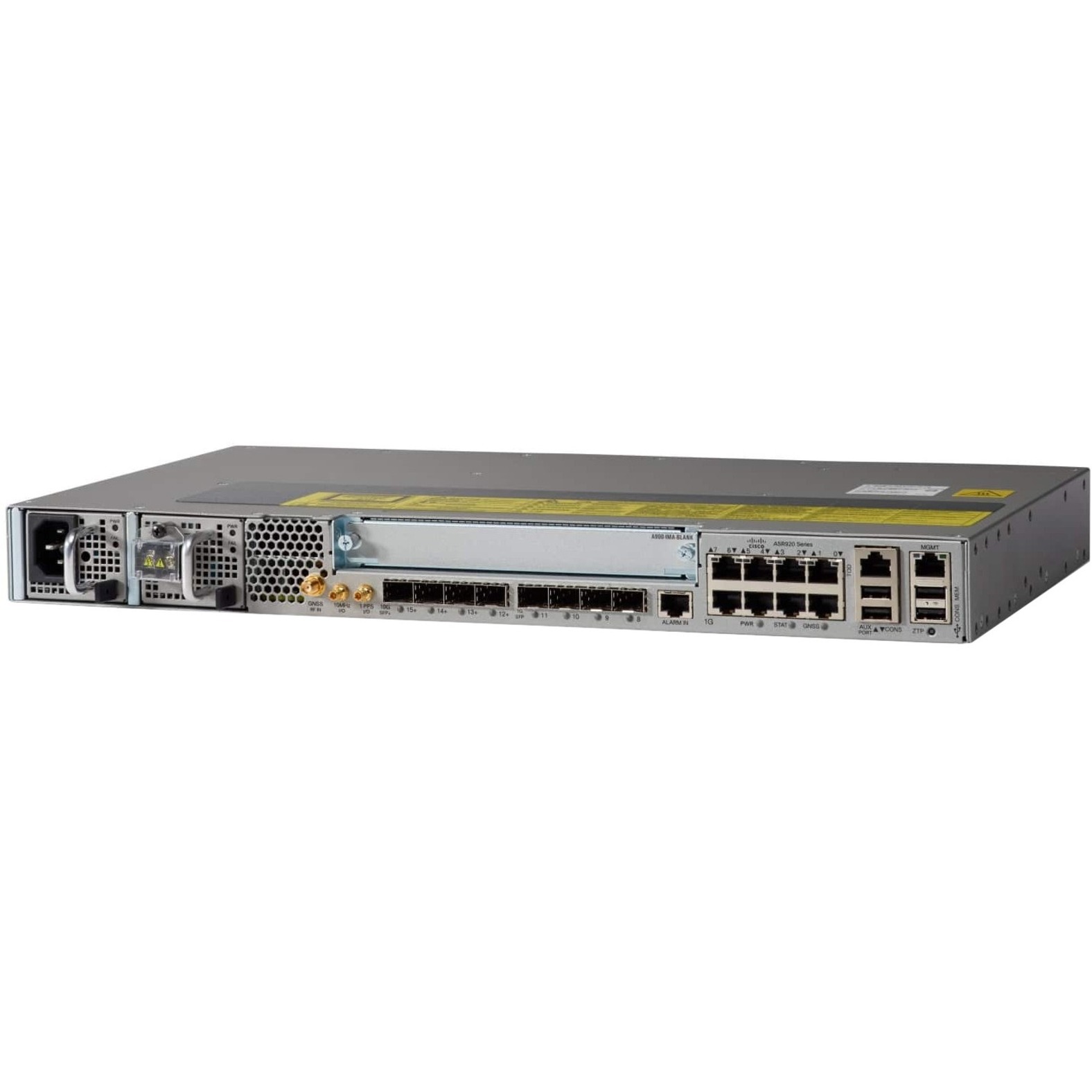 Cisco ASR-920-12SZ-IM Router - Refurbished - 8 Ports - Management Port - 8 - 10 Gigabit Ethernet - 1U - Rack-mountable, Desktop