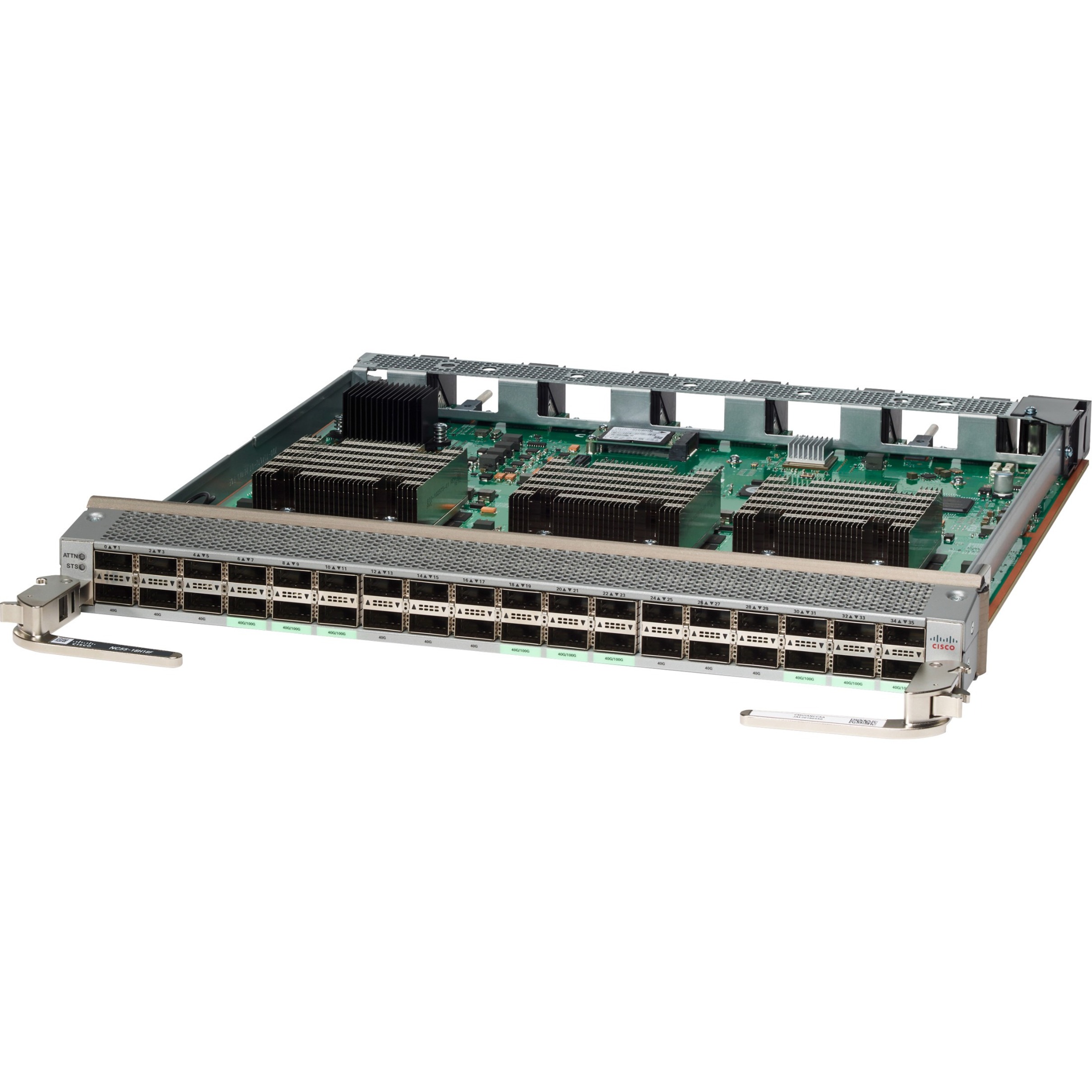 Cisco NCS 5500 Series 18 Ports of 100GE and 18 Ports of 40GE Base Line Card Bundle - For Data Networking, Optical NetworkOptical Fiber100 Gigabit Ethernet, 40 Gigabit Ethernet - 100GBase-X, 40GBase-X 