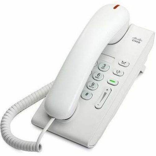 Cisco Unified 6901 IP Phone - Refurbished - Corded - Corded - Wall Mountable - Arctic White - 1 x Total Line - VoIP - 1 x Network (RJ-45) - PoE Ports