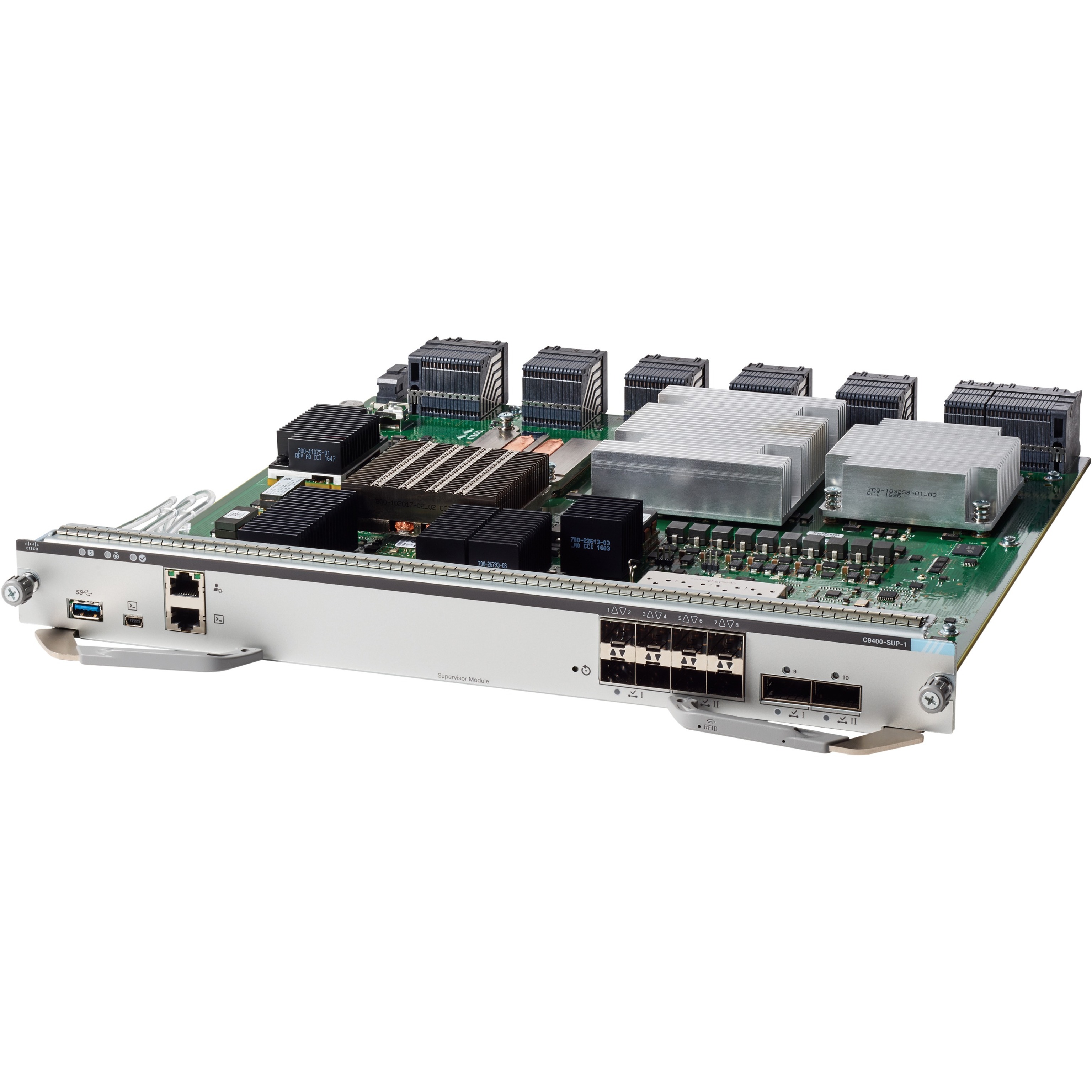 Cisco Catalyst 9400 Series Redundant Supervisor 1 Module - For Processor, Optical NetworkOptical Fiber10 Gigabit Ethernet, 40 Gigabit Ethernet - 10GBase-X, 40GBase-X - 10 x Expansion Slots - QSFP, SFP