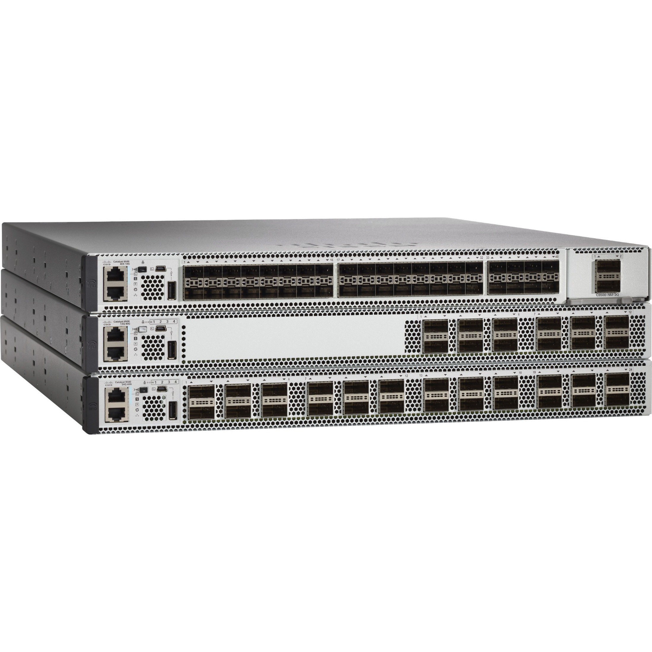 Cisco Catalyst C9500-40X Layer 3 Switch - Manageable - 3 Layer Supported - Modular - 950 W Power Consumption - Optical Fiber - 1U - Rack-mountable