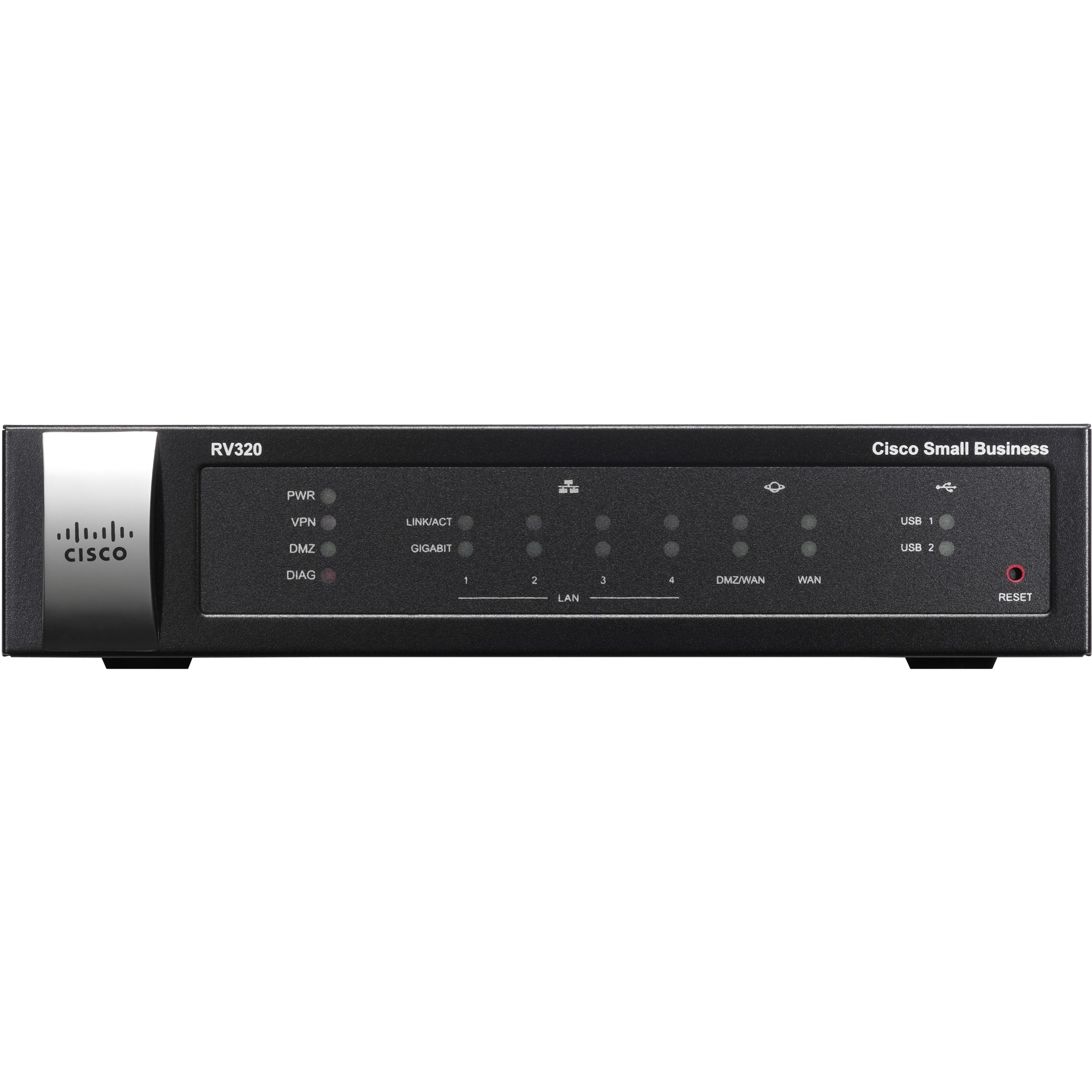 Cisco RV320 Dual Gigabit WAN VPN Router - Refurbished - 6 Ports - Management Port - Gigabit Ethernet