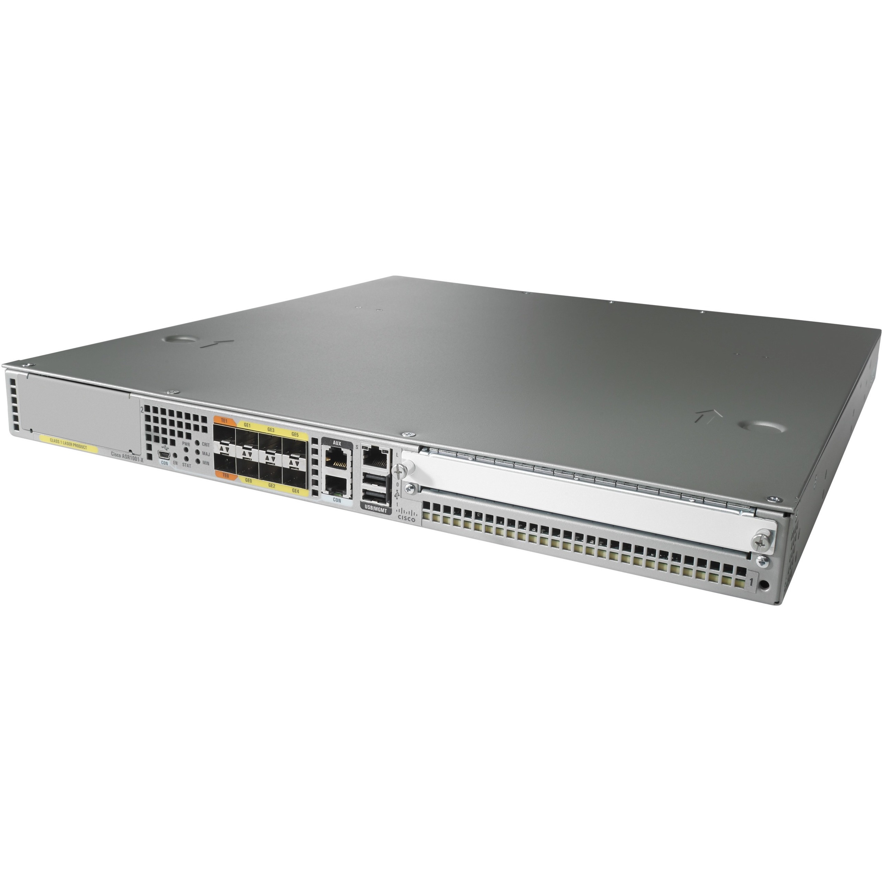 Cisco ASR 1001-X Router - Refurbished - 9 - 10 Gigabit Ethernet - Rack-mountable - 90 Day