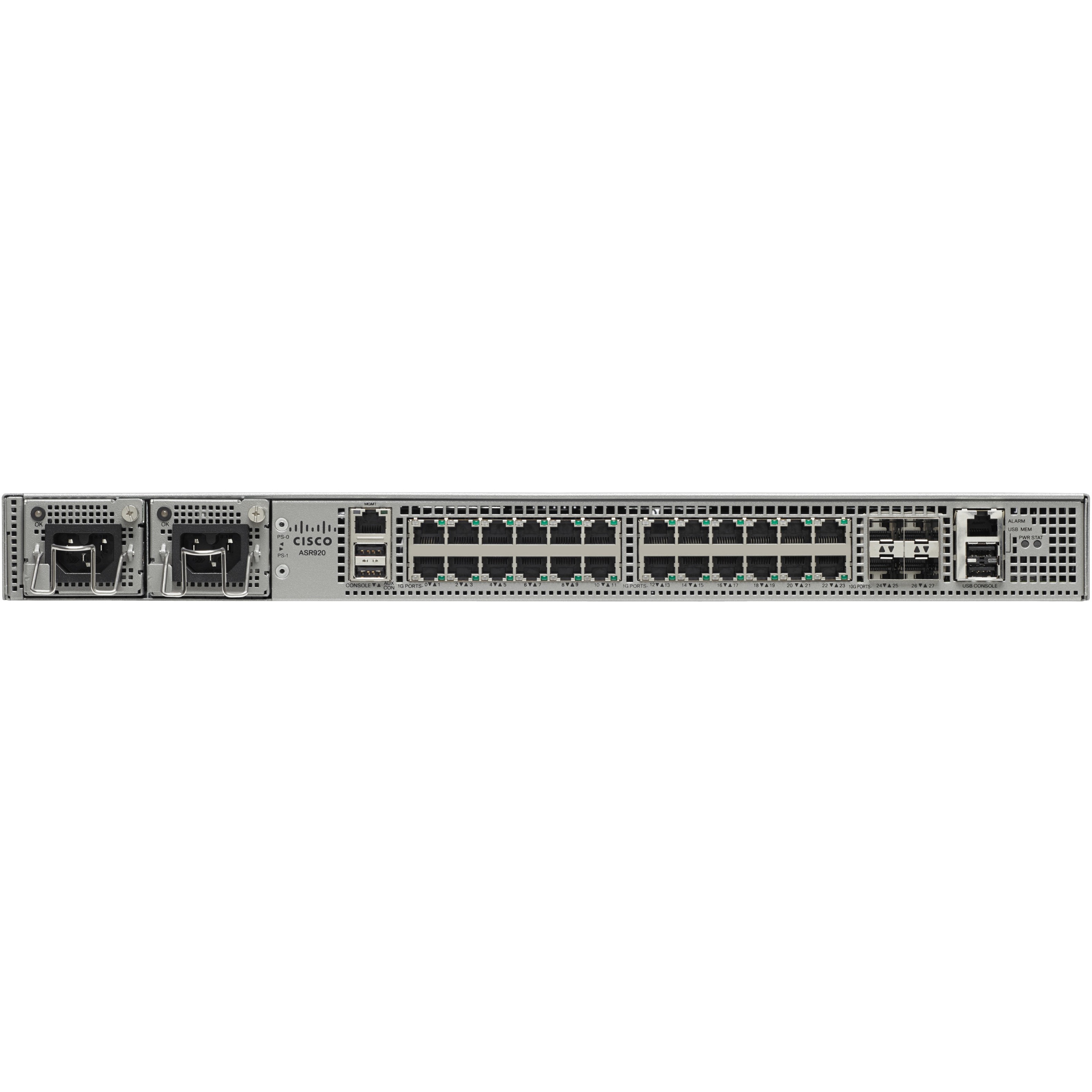 Cisco ASR-920-24TZ-M Router - Refurbished - 28 Ports - 10 Gigabit Ethernet - 1U - Rack-mountable