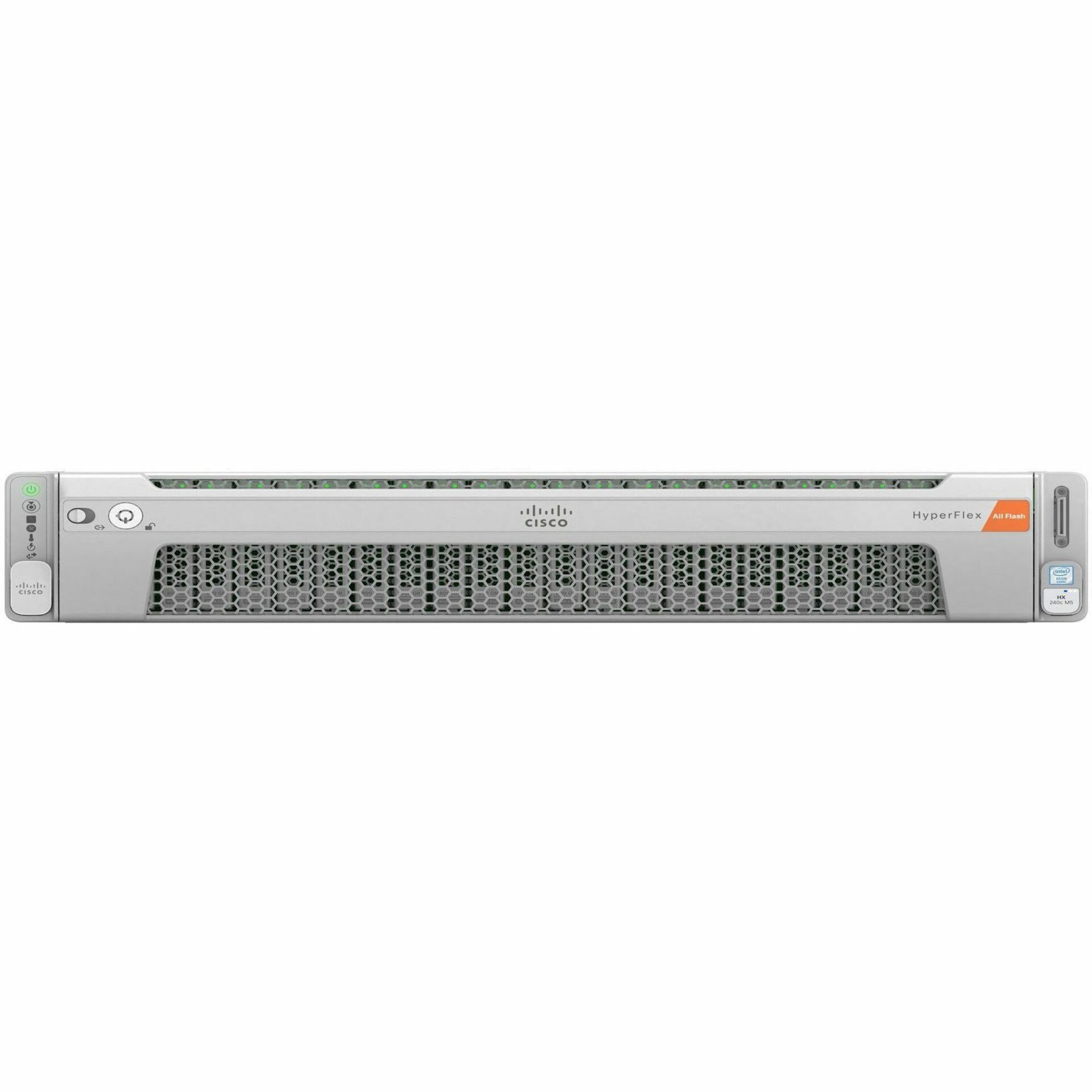 Cisco HyperFlex HXAF240c M5 2U Rack Server - 2 Xeon Silver 4114 2.20 GHz - 384 GB RAM - 240 GB SSD - 12Gb/s SAS Controller - Intel C621 Chip - 2 Processor Support - 3 TB RAM Support - DDR4 SDRAM - 10 