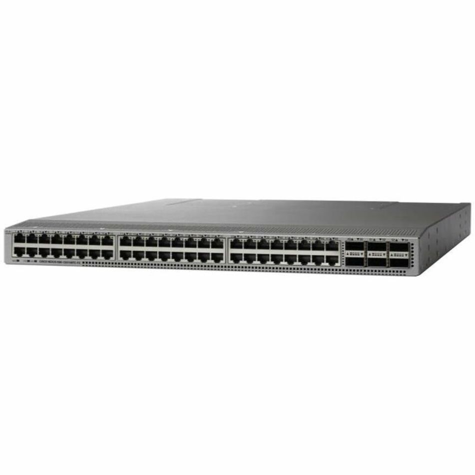 Cisco Nexus 9348GC-FXP Switch - 48 Ports - Manageable - Gigabit Ethernet, 25 Gigabit Ethernet, 100 Gigabit Ethernet - 10/100/1000Base-T, 25GBase-X, 100GBase-X - 3 Layer Supported - Modular - 287 W Pow