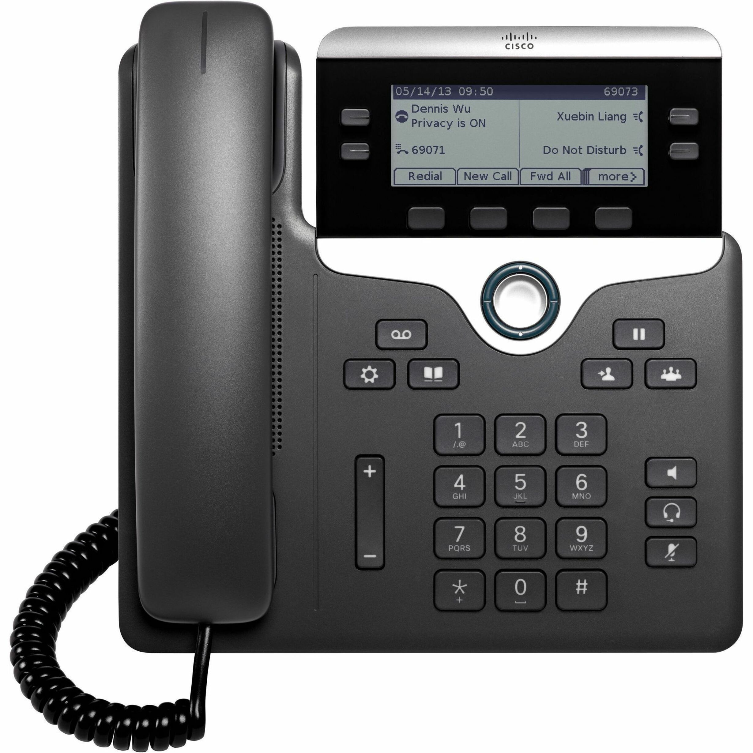 Cisco 7841 IP Phone - Refurbished - Corded - Corded - Wall Mountable, Desktop, Tabletop - TAA Compliant - 4 x Total Line - VoIP - 2 x Network (RJ-45) - PoE Ports