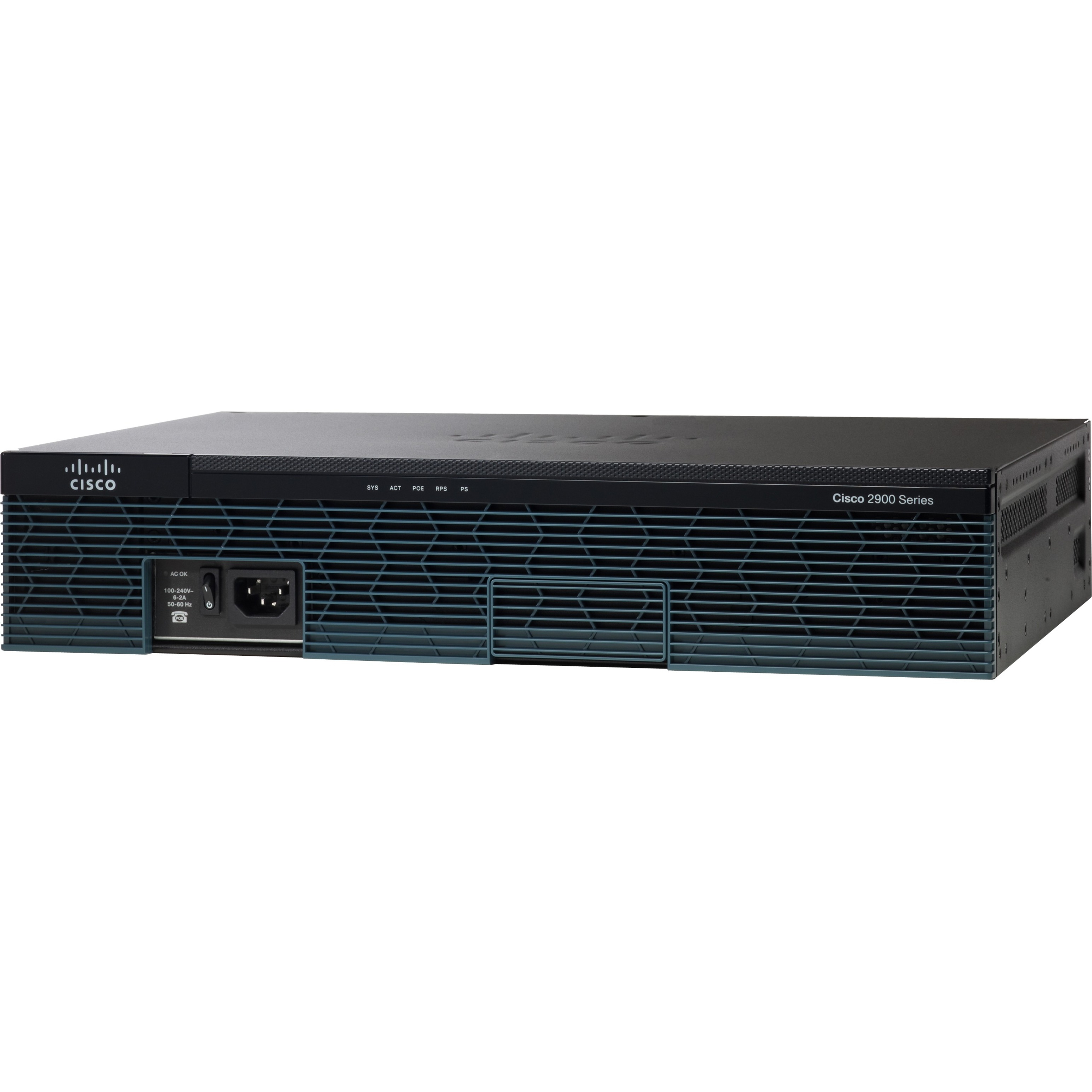 Cisco 2911 Integrated Service Router - Refurbished - 3 Ports - Management Port - 8 - Gigabit Ethernet - ADSL2 - 2U - Rack-mountable, Wall Mountable