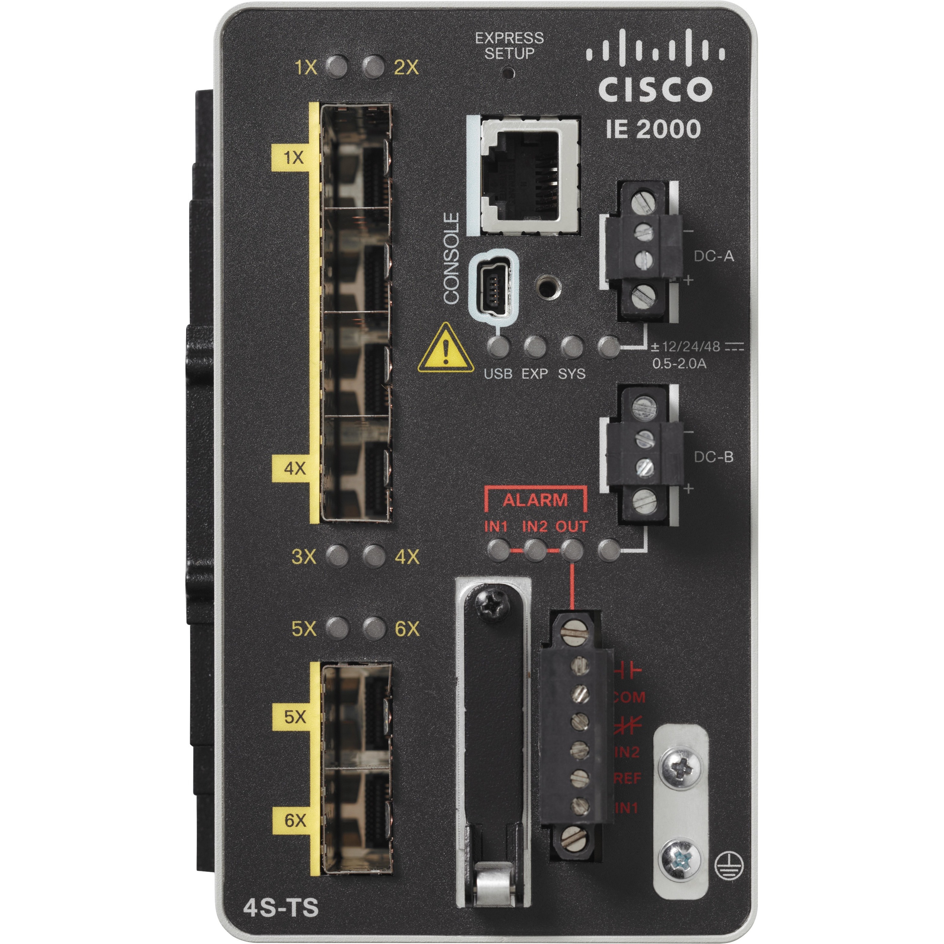 Cisco IE-2000-4S-TS-G-L Ethernet Switch - Manageable - Fast Ethernet, Gigabit Ethernet - 100Base-X, 1000Base-X - Refurbished - 3 Layer Supported - Modular - 6 SFP Slots - Optical Fiber - Desktop, Rail