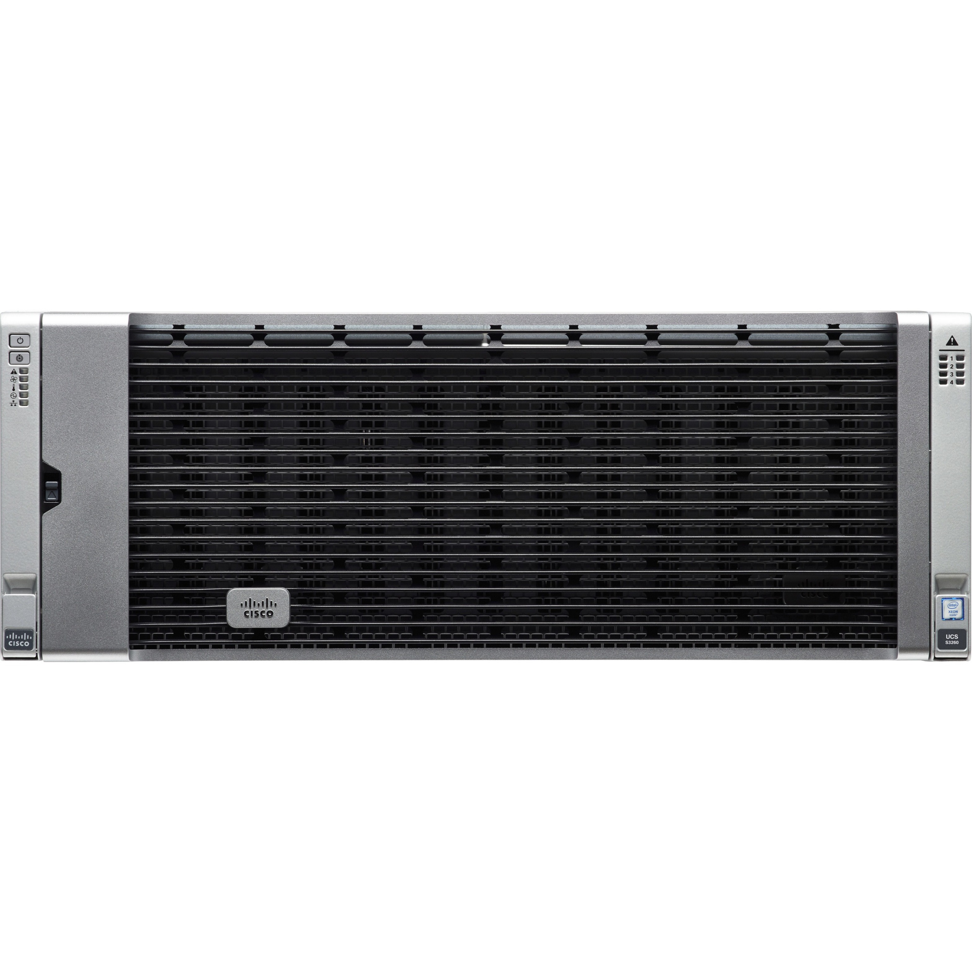 Cisco Barebone System - 4U Rack-mountable - 2 x Processor Support - DDR4 SDRAM DDR4-2666/PC4-21300 Maximum RAM Support - 14 Total Memory Slots - 12Gb/s SAS RAID Supported Controller - 56 3.5" Bay(s) -