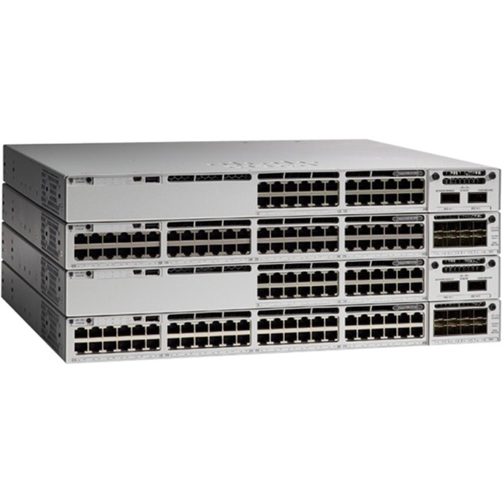Cisco Catalyst 9300-24P-E Switch - 24 Ports - Manageable - Gigabit Ethernet - 10/100/1000Base-T - 2 Layer Supported - 715 W Power Consumption - Twisted Pair - Rack-mountable - Lifetime Limited Warrant