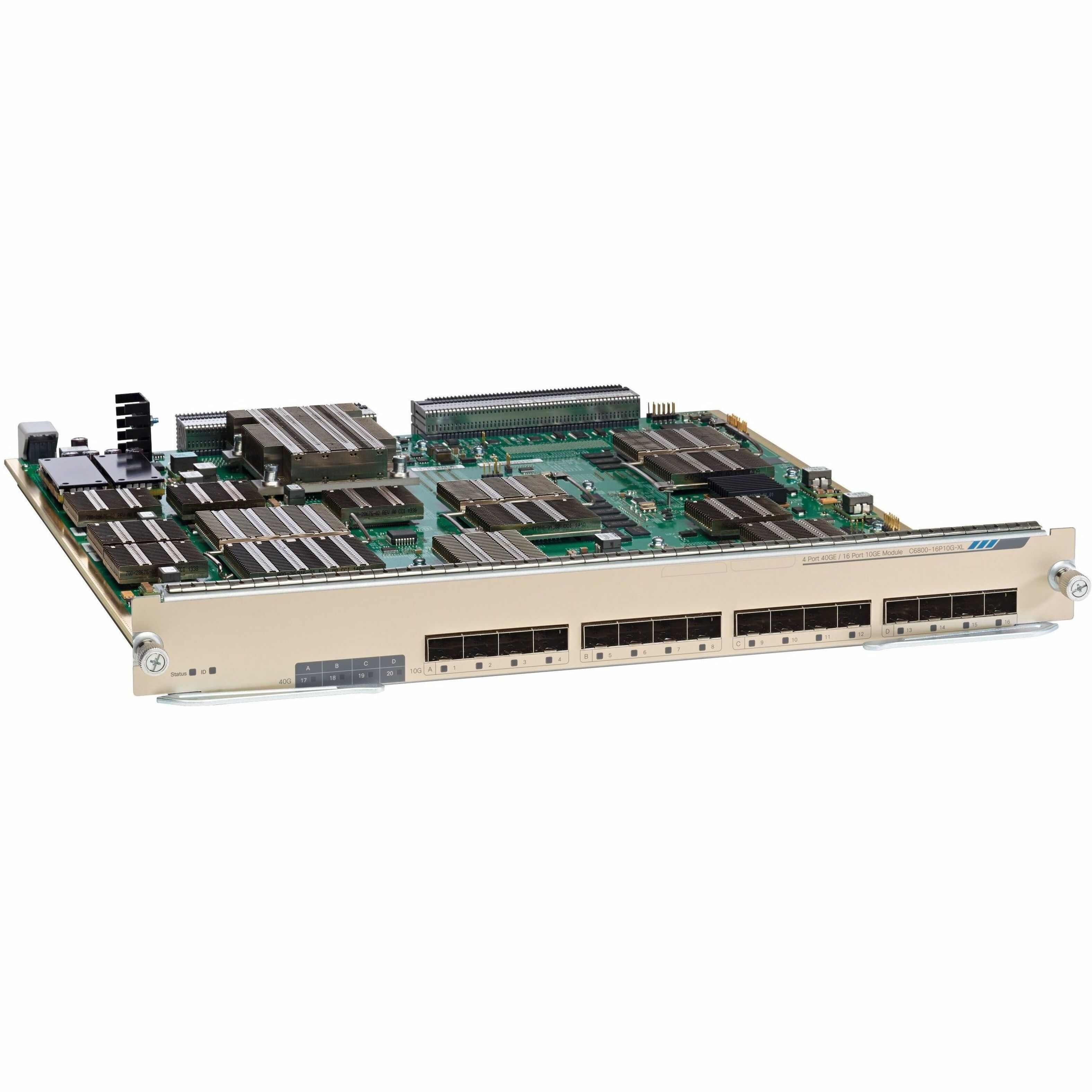Cisco C6800-16P10G-XL= - For Optical Network, Data NetworkingOptical Fiber10 Gigabit Ethernet - 10GBase-X - 16 x Expansion Slots - SFP (mini-GBIC), SFP+