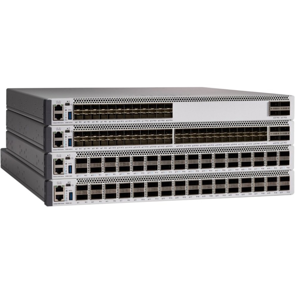 Cisco Catalyst C9500-48Y4C Layer 3 Switch - Manageable - 100 Gigabit Ethernet - 100GBase-X - 3 Layer Supported - Modular - 650 W Power Consumption - Optical Fiber - 1U - Rack-mountable - Lifetime Limi