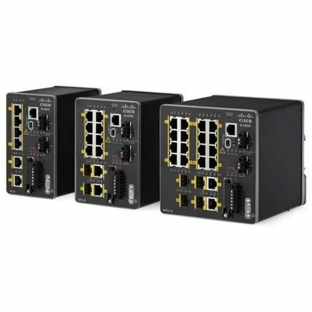 Cisco IE-2000 Ethernet Switch - 18 Ports - Manageable - Fast Ethernet - 10/100Base-TX - Refurbished - 2 Layer Supported - Modular - 2 SFP Slots - Twisted Pair, Optical Fiber - Rail-mountable - 5 Year 