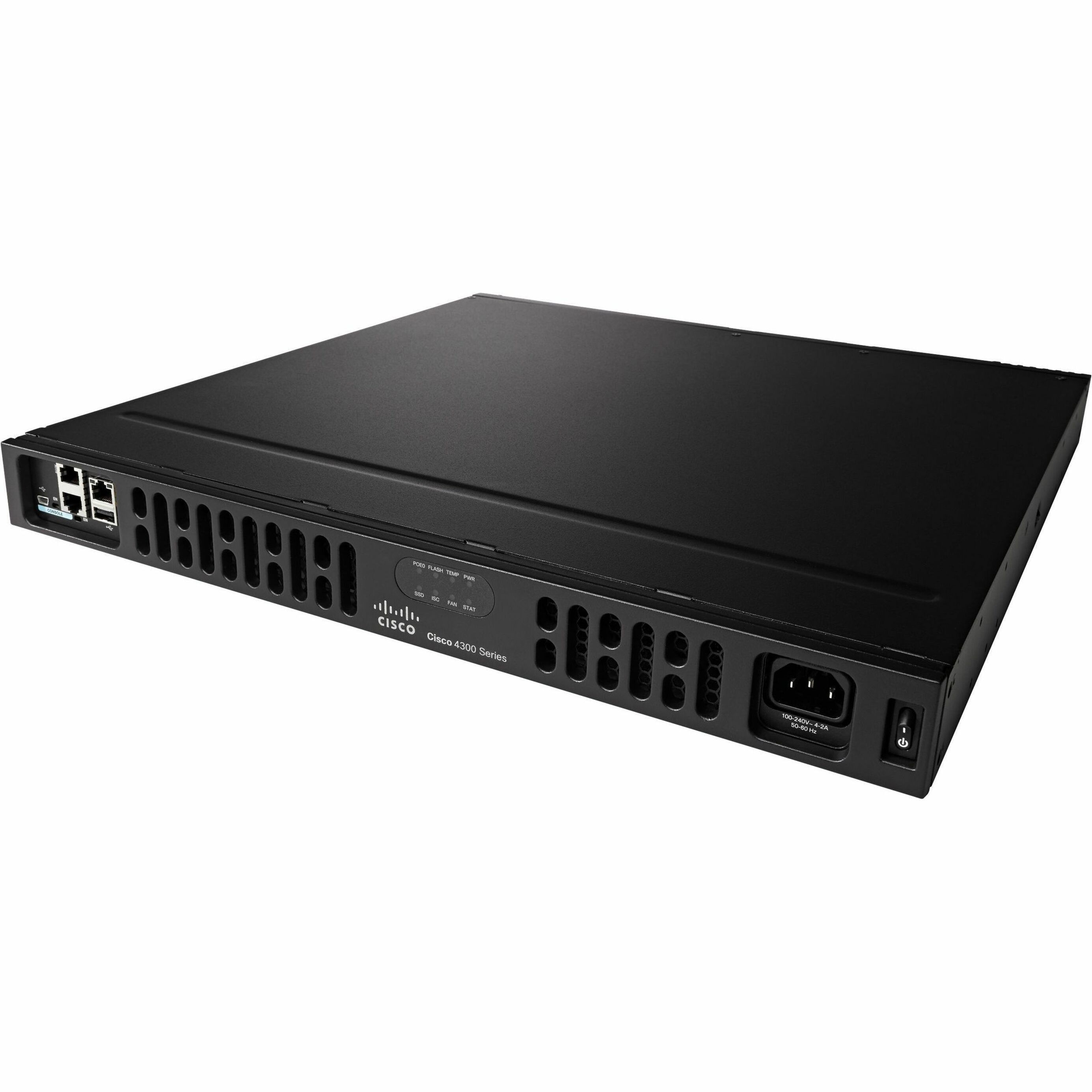 Cisco 4331 Router - 3 Ports - 3 WAN Port(s) - PoE Ports - Management Port - 6 Service Module Slots, Integrated Services Card (ISC) Slots, Network Interface Module (NIM) Slots, SFP (mini-GBIC) Slots - 